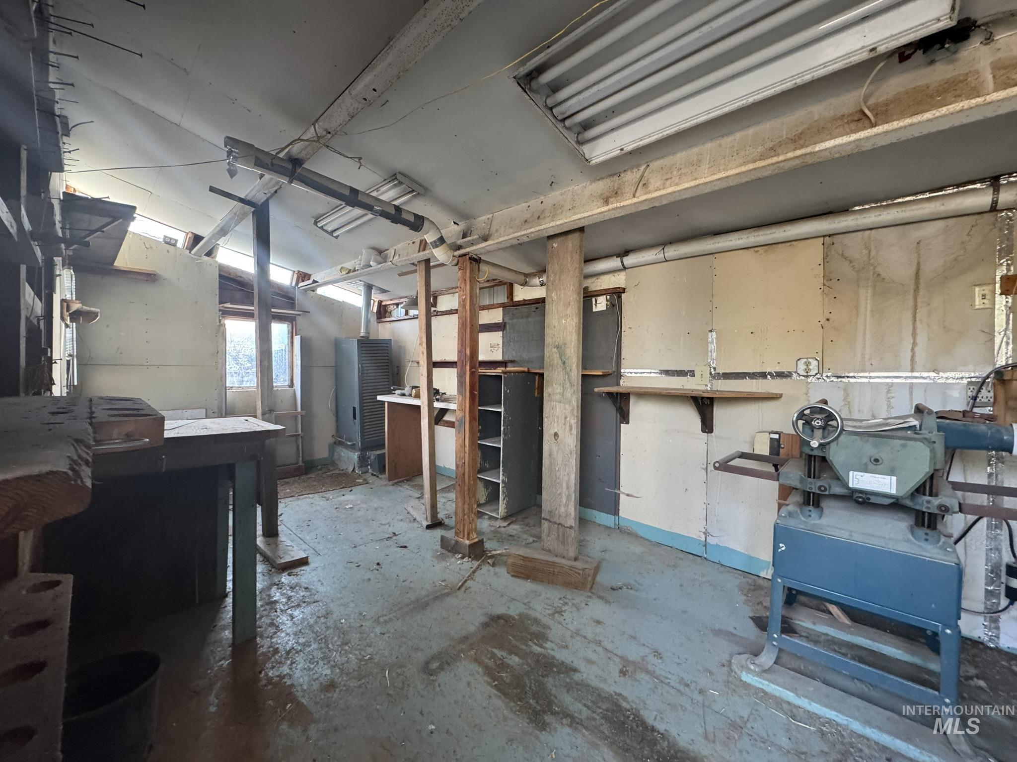 View of below grade area