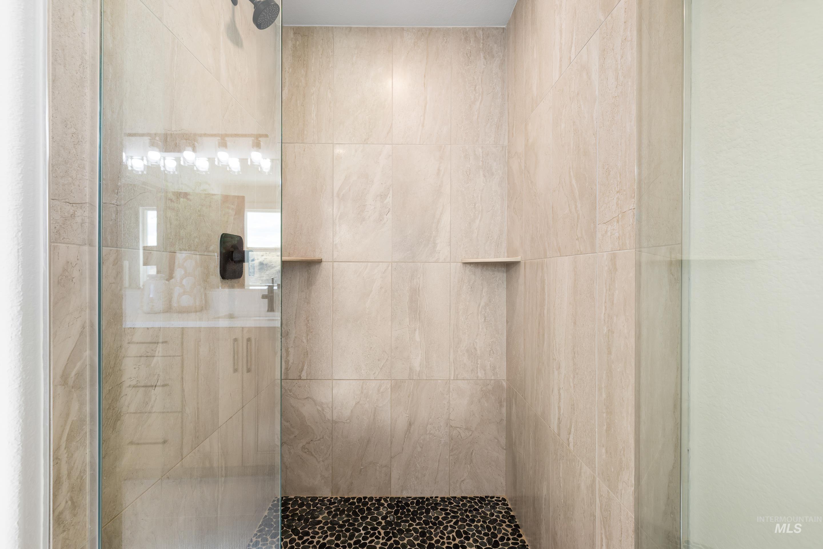 Bathroom featuring a stall shower