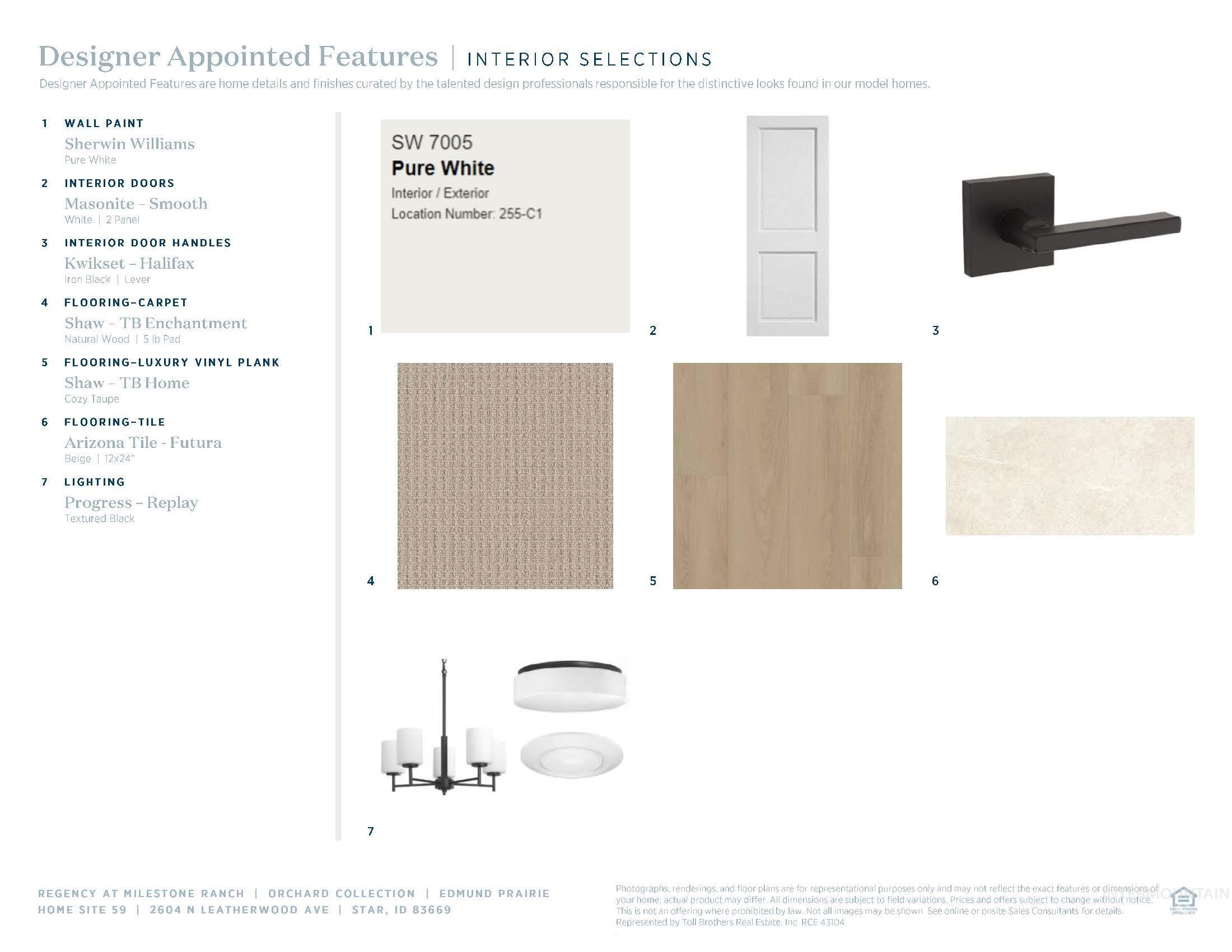 View of marketing collateral with multiple images