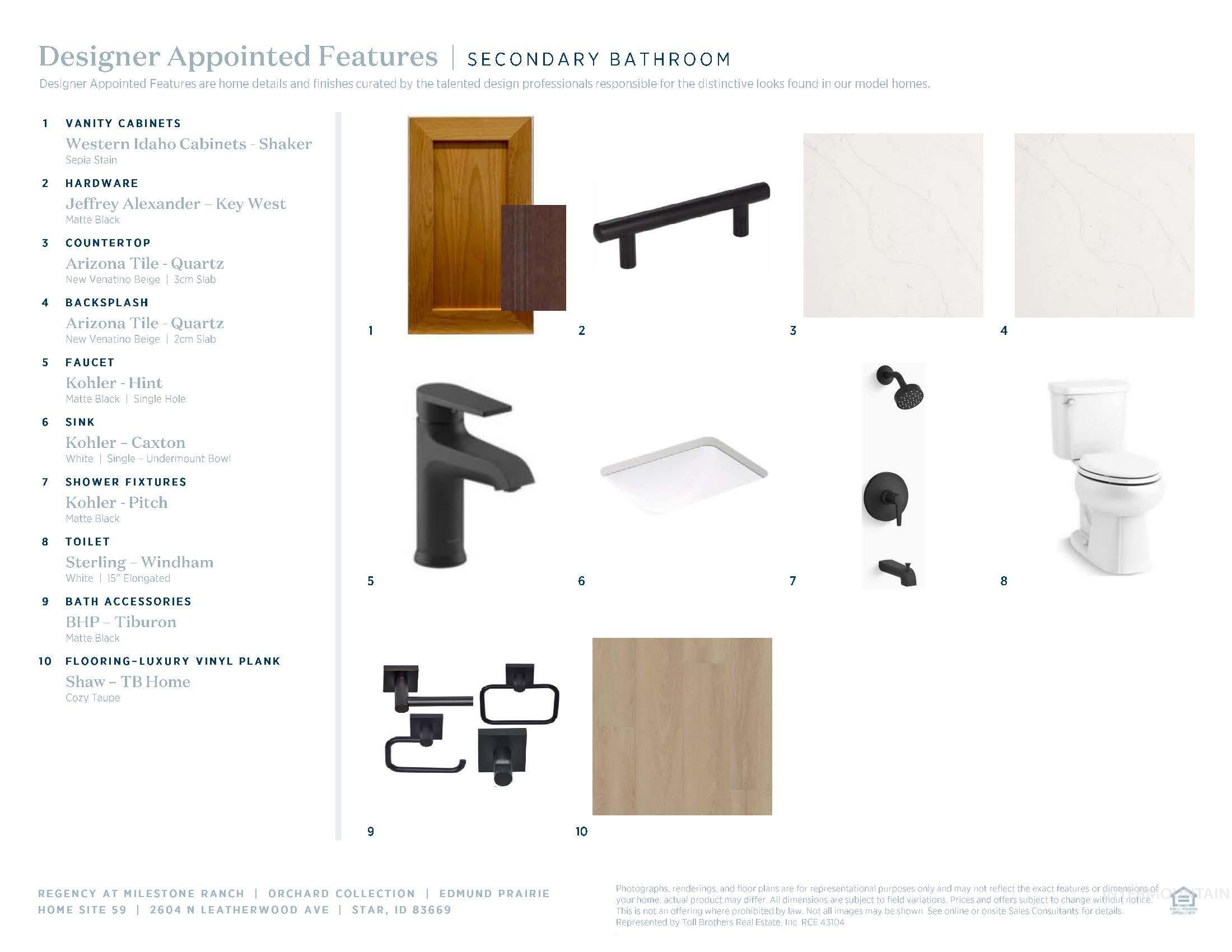 View of marketing collateral with multiple images