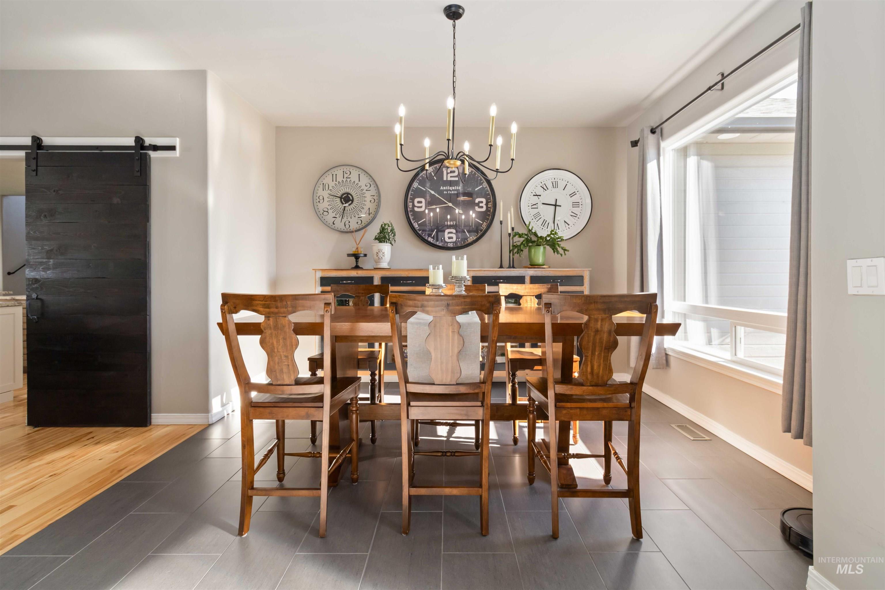 Tile flooring and large window