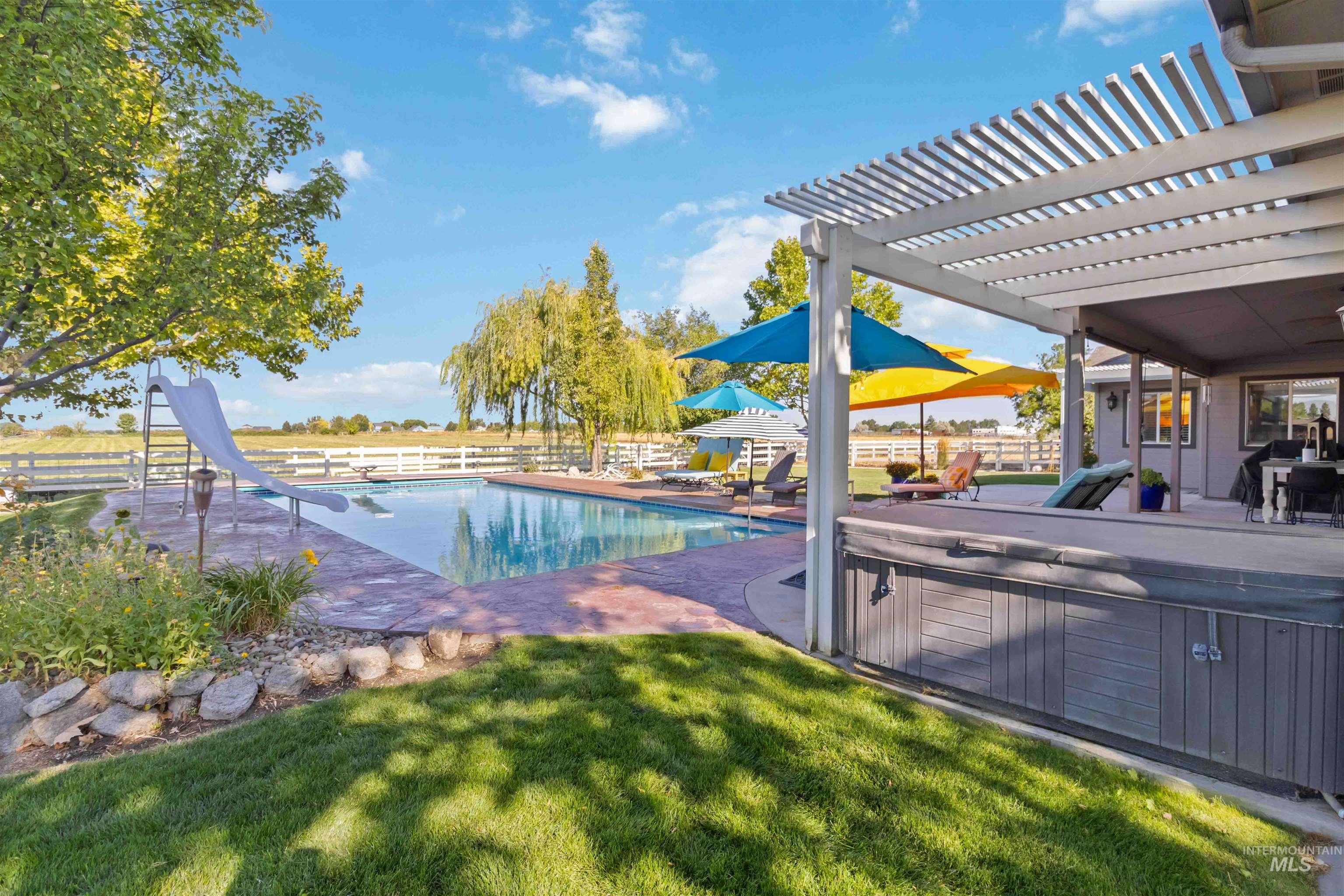 With slide, auto cover , heater, led lights