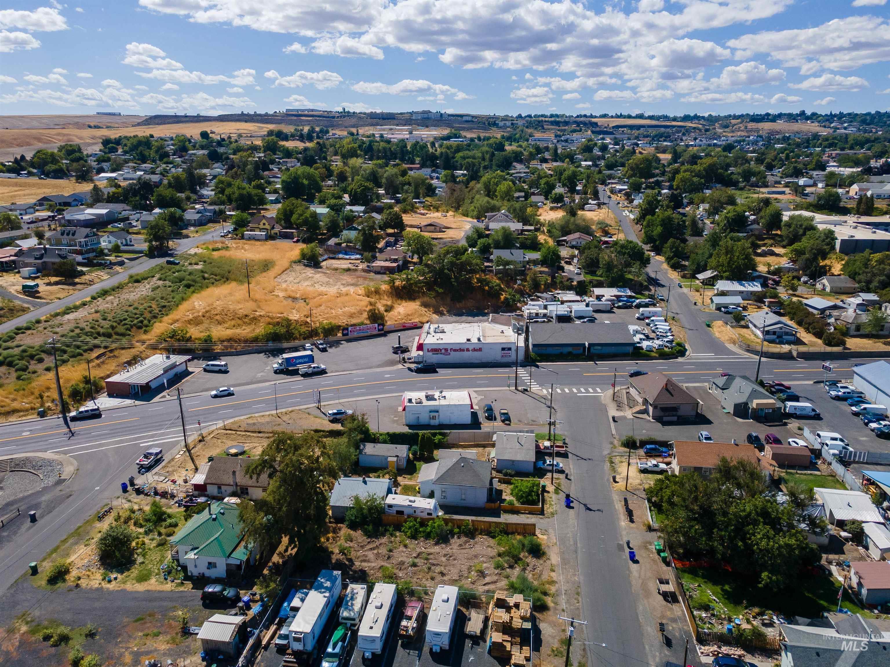 Aerial view of property's location
