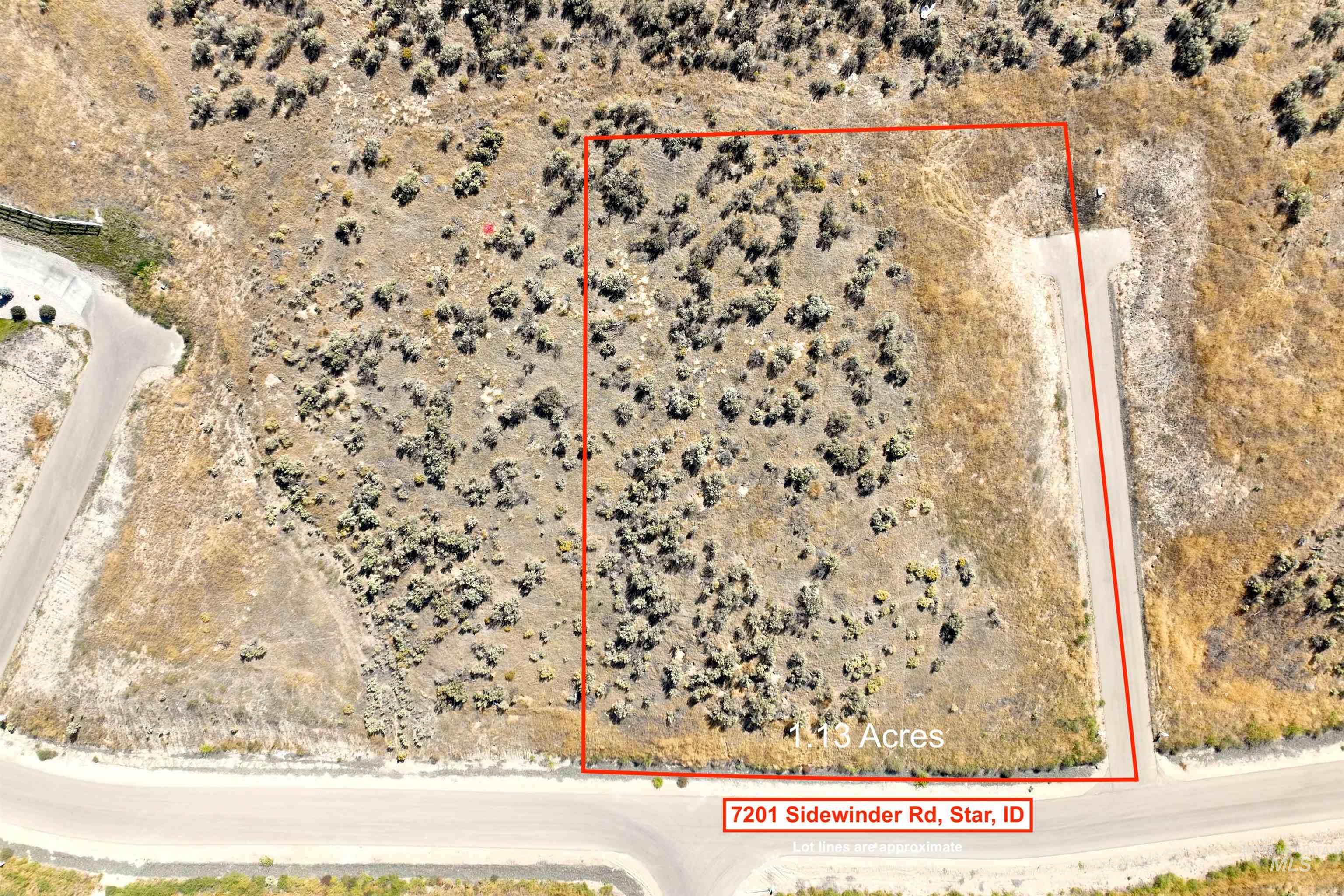 Map / location with property parcel outlined