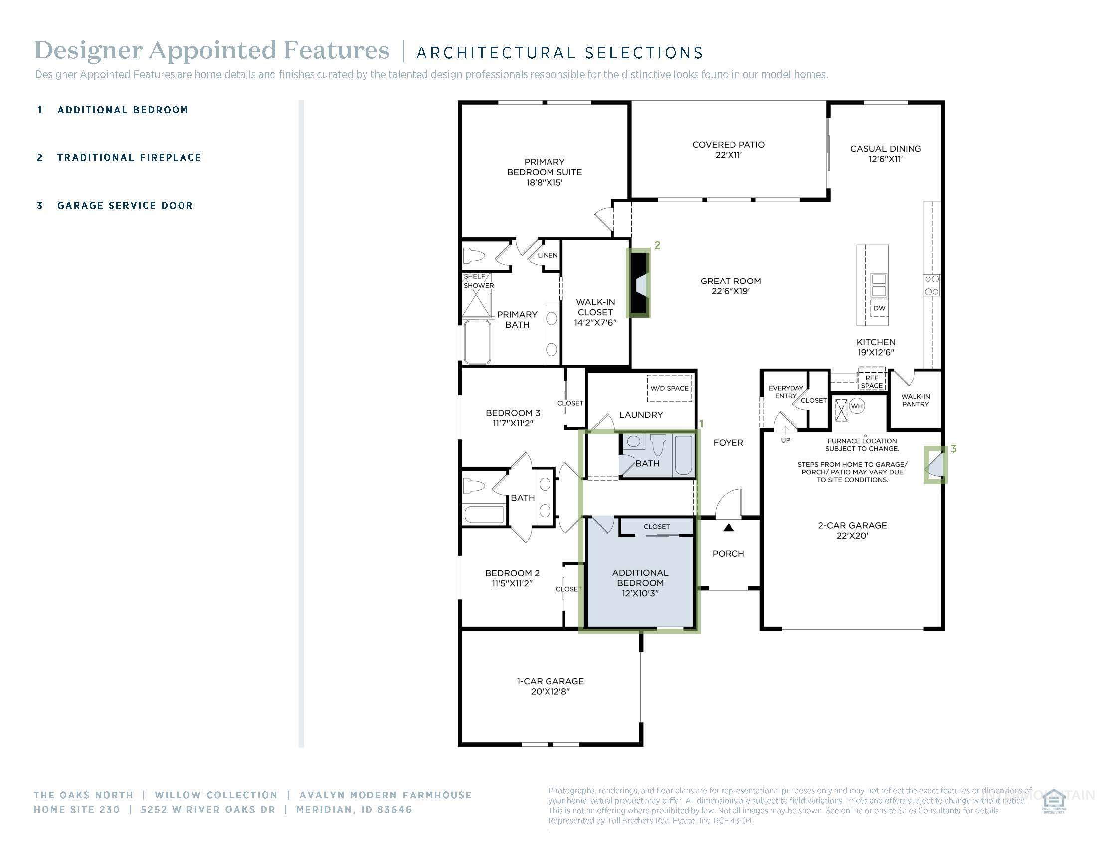 View of home floor plan