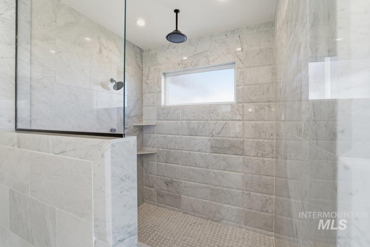 Bathroom with walk in shower