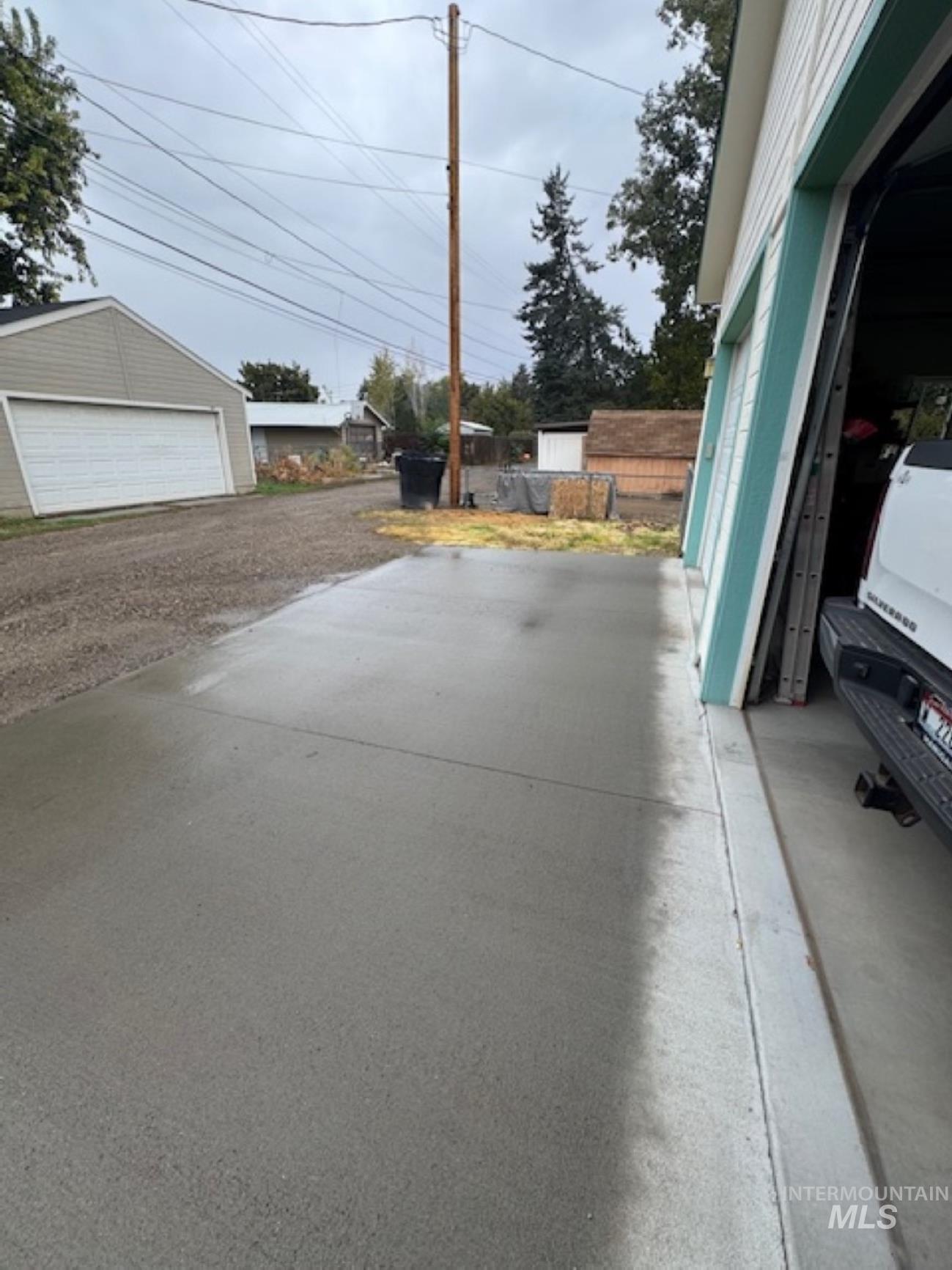 View of concrete road