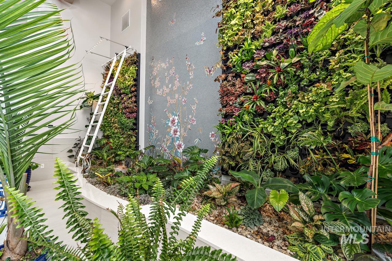 Exterior view of stucco siding