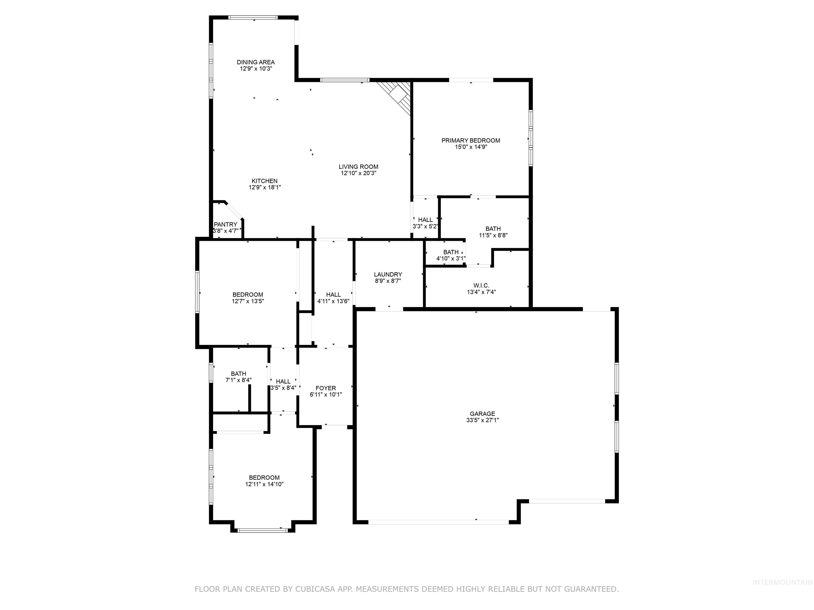 View of floor plan / room layout