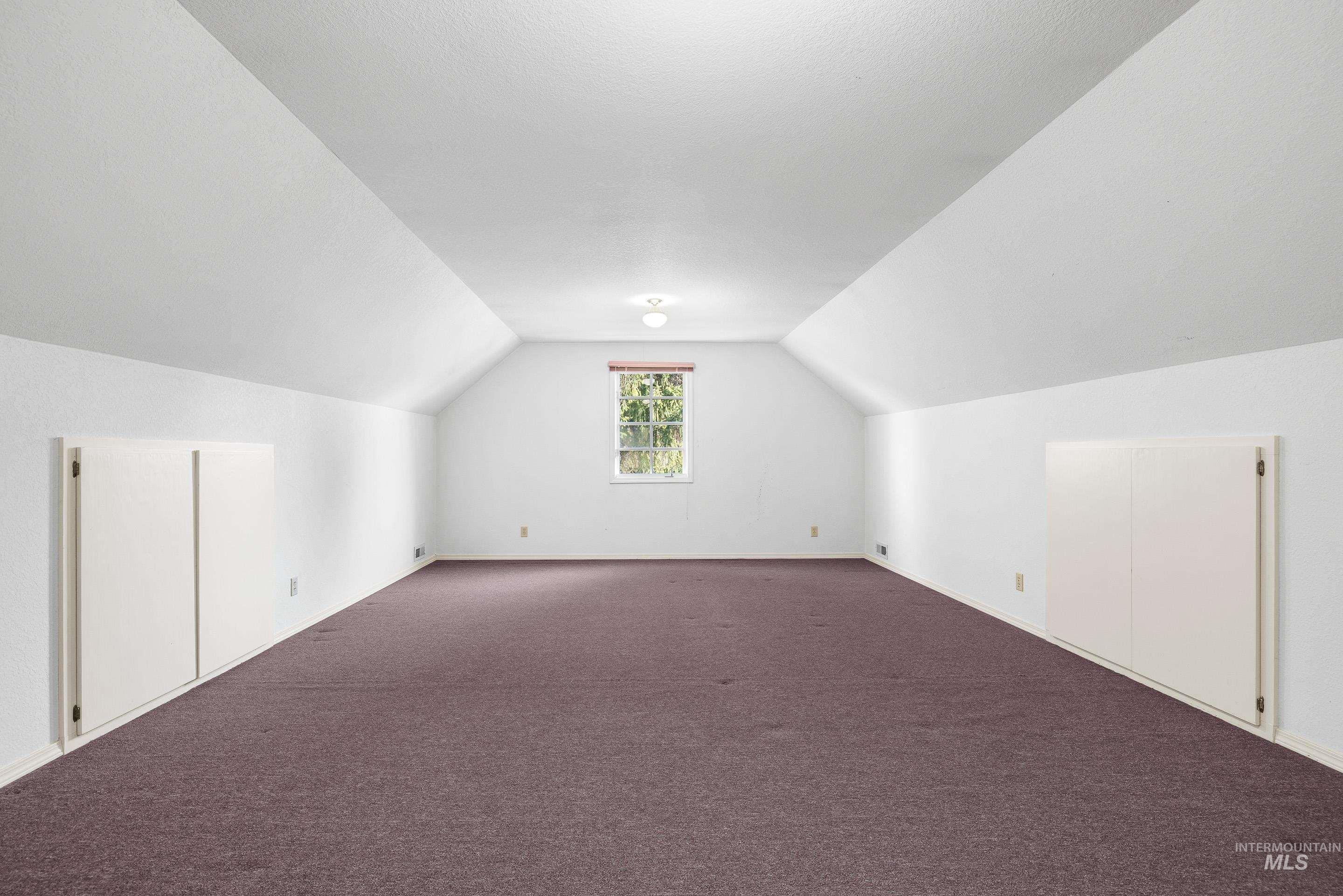Additional living space with carpet floors