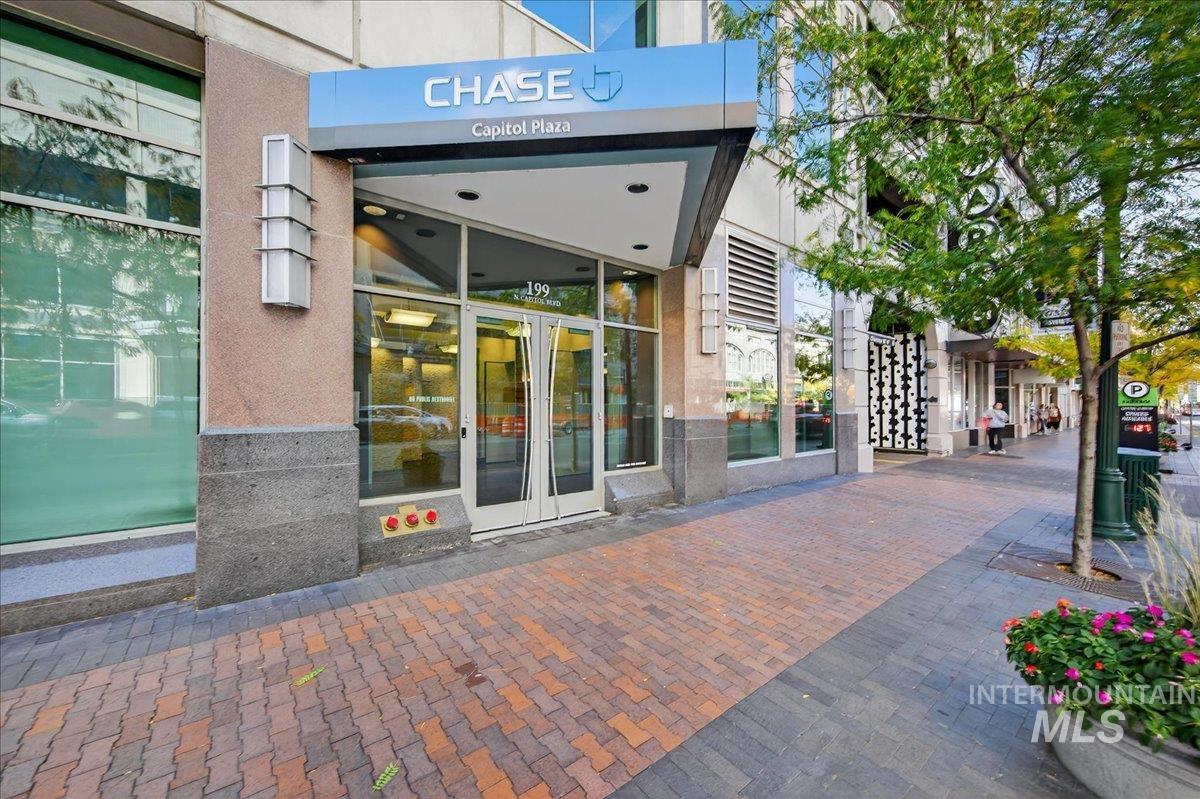 Doorway to property with french doors