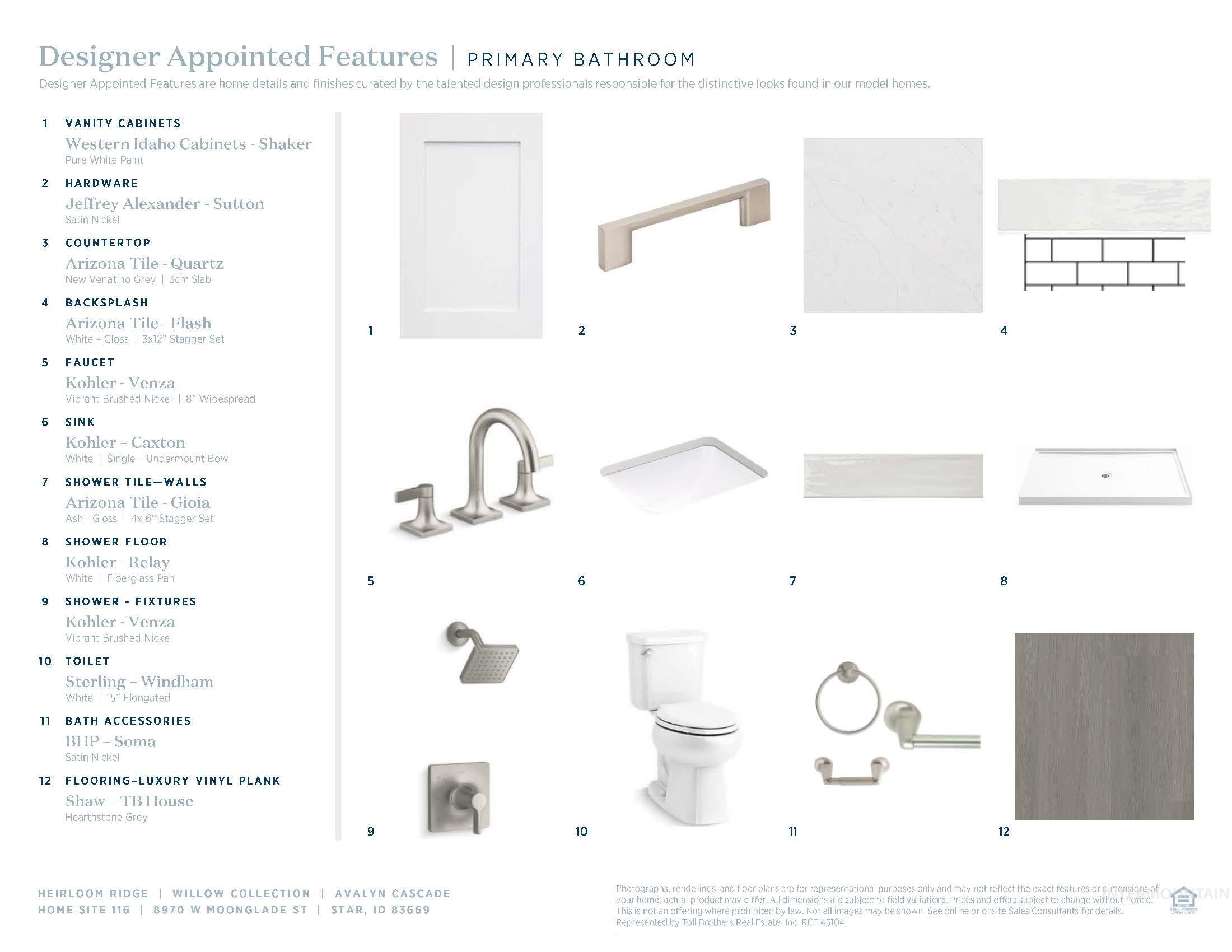 View of marketing collateral with multiple images