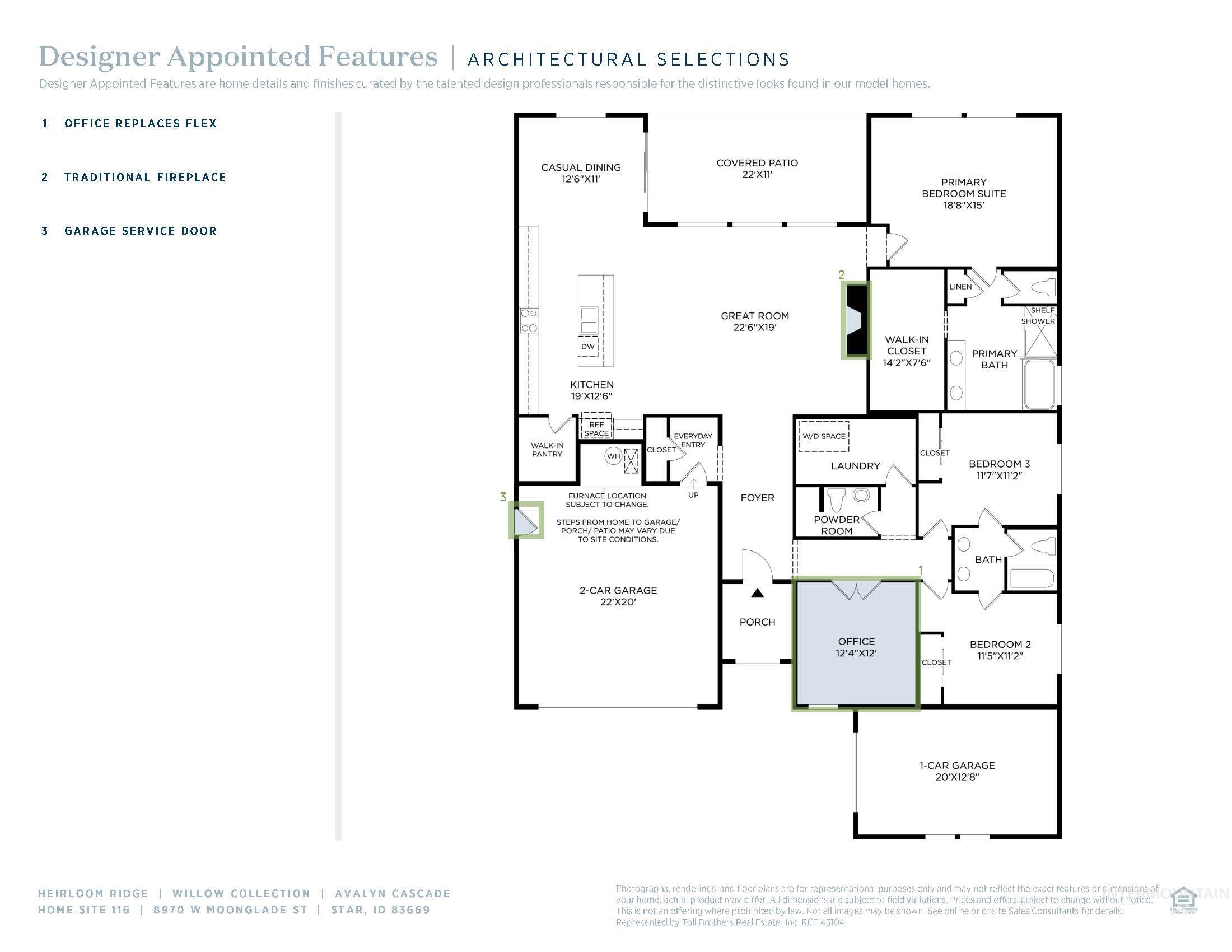 View of floor plan / room layout