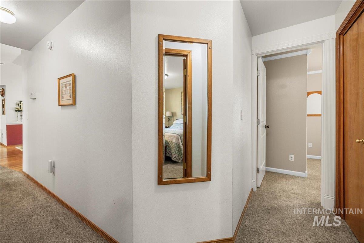 Hall with carpet floors