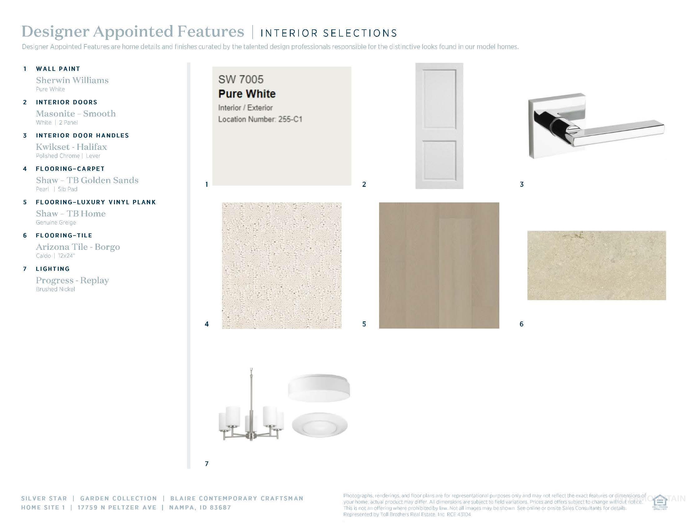 View of marketing collateral with multiple images