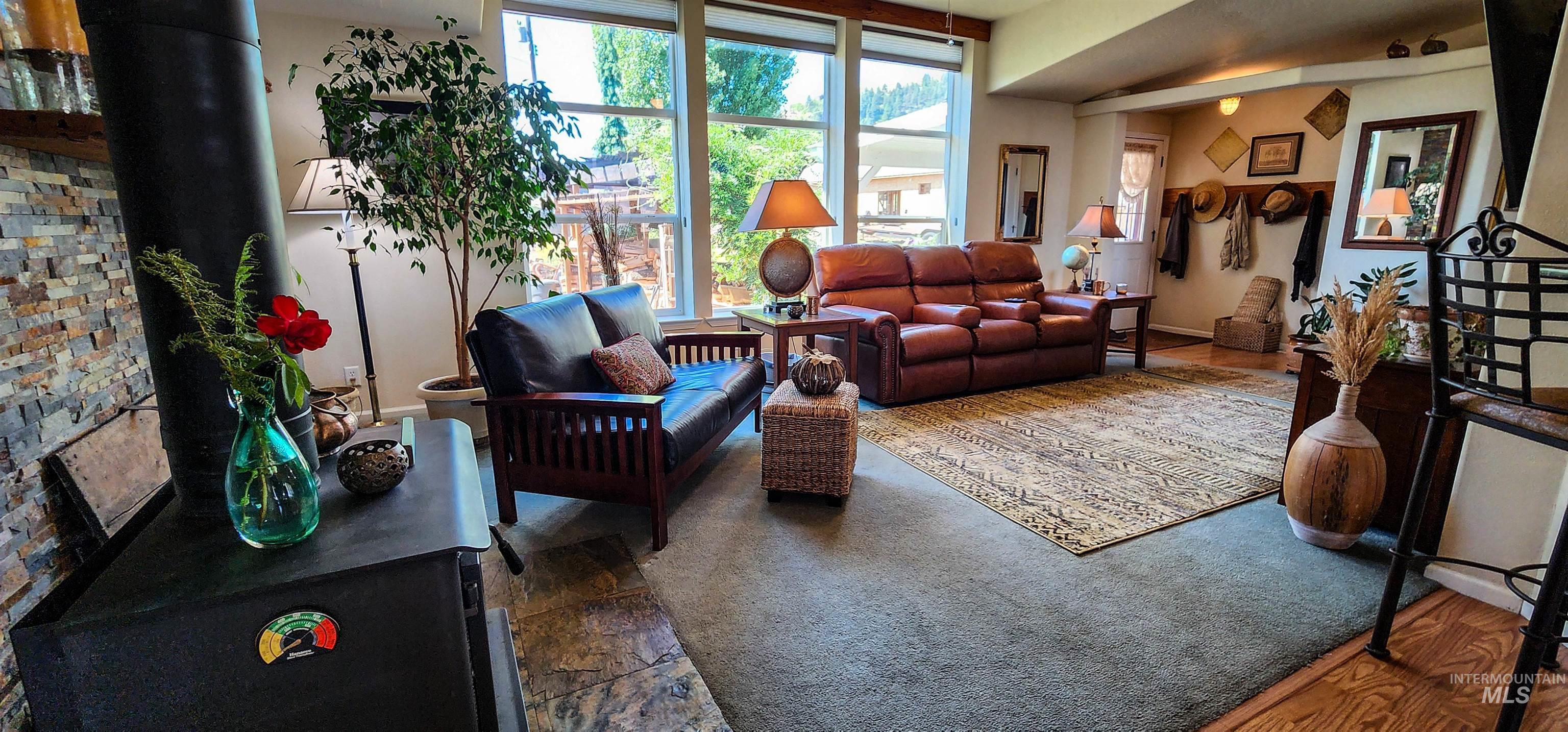 Living room featuring baseboards