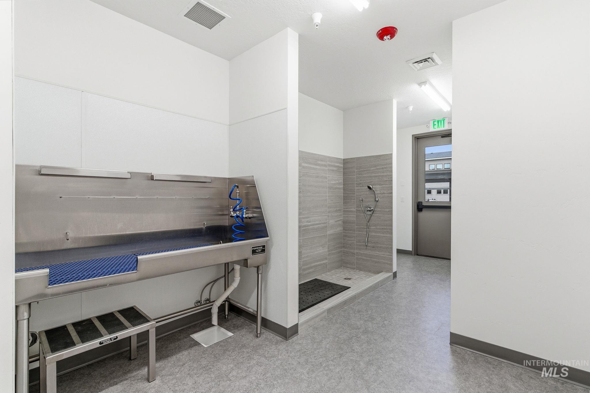 Misc room featuring pet washing area