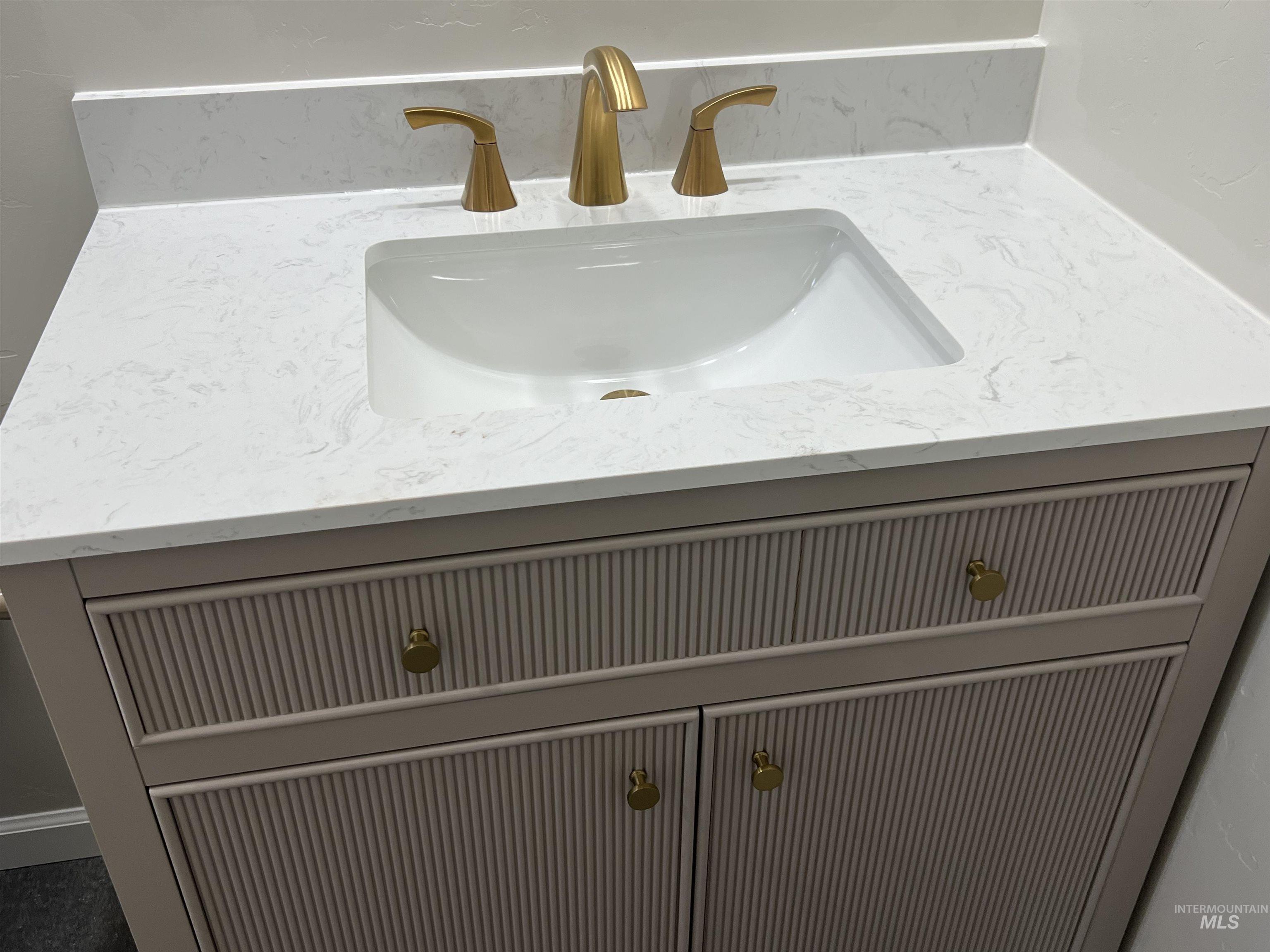 Bathroom view of vanity