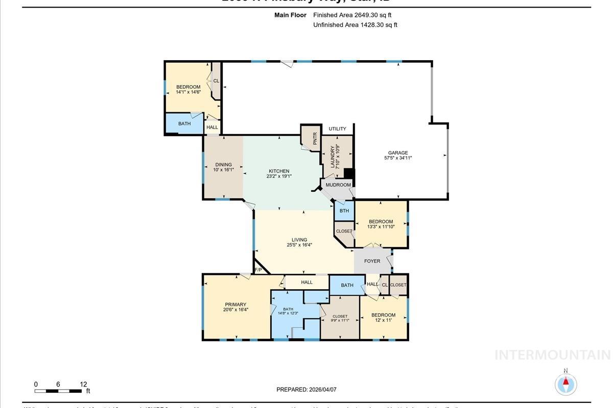 View of floor plan / room layout