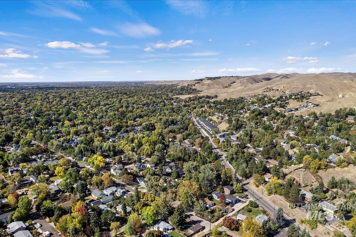 Aerial view of property's location