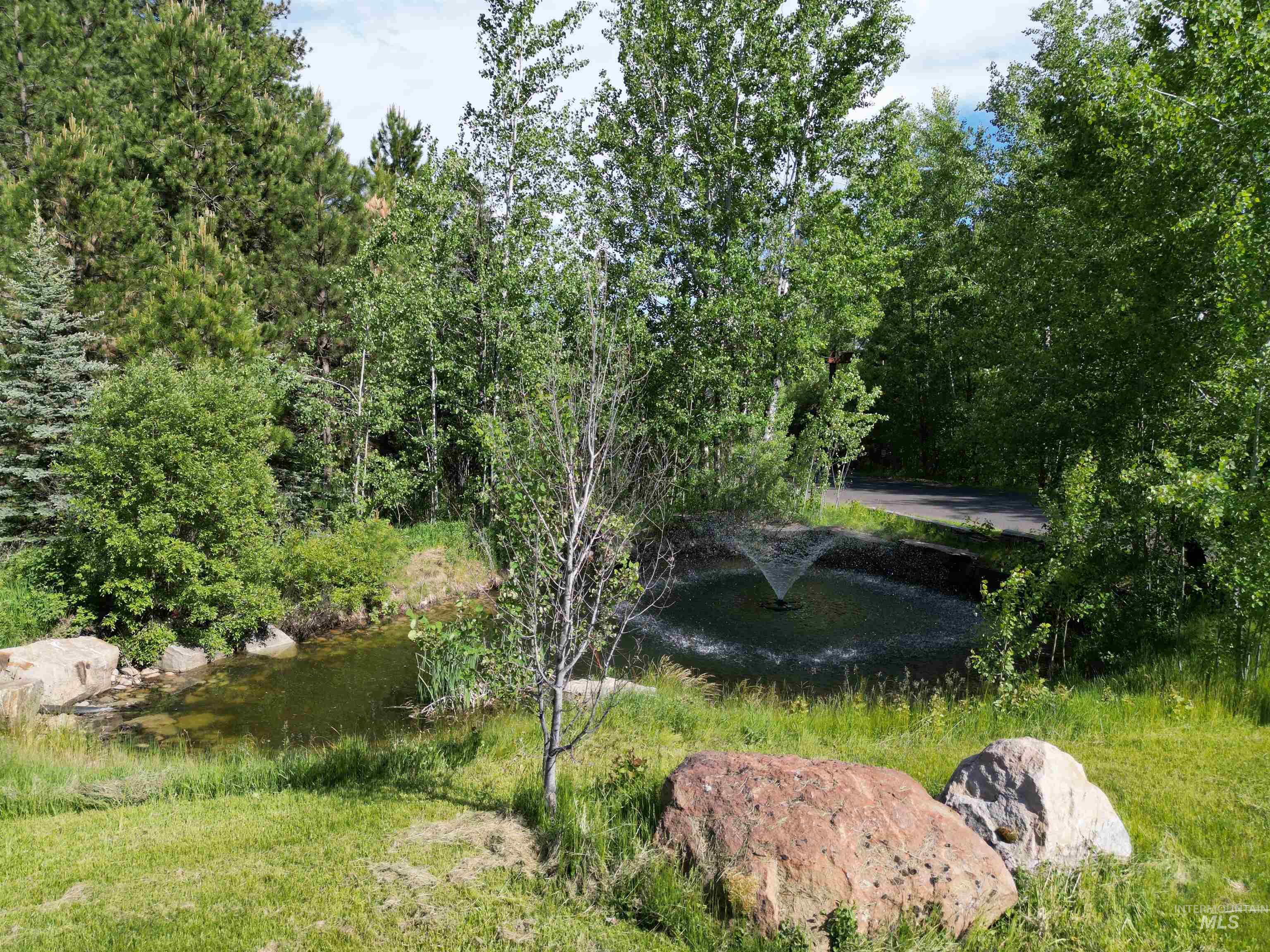 View of yard featuring a water view