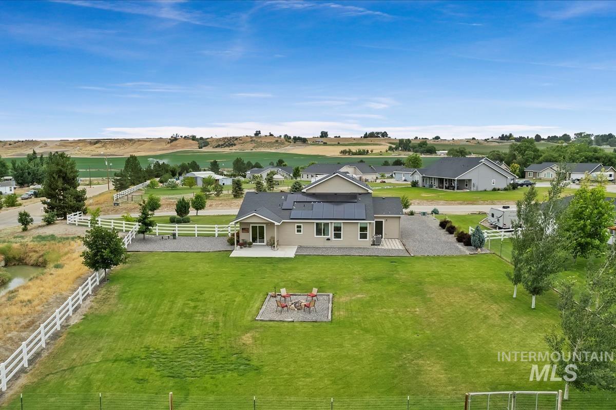 View from above of property