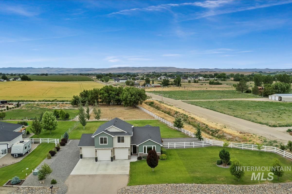 View of rural area with a mountainous background