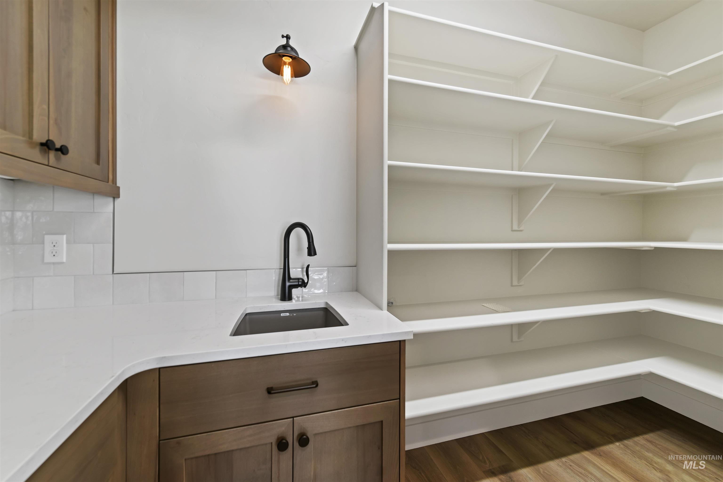 Pantry with a sink
