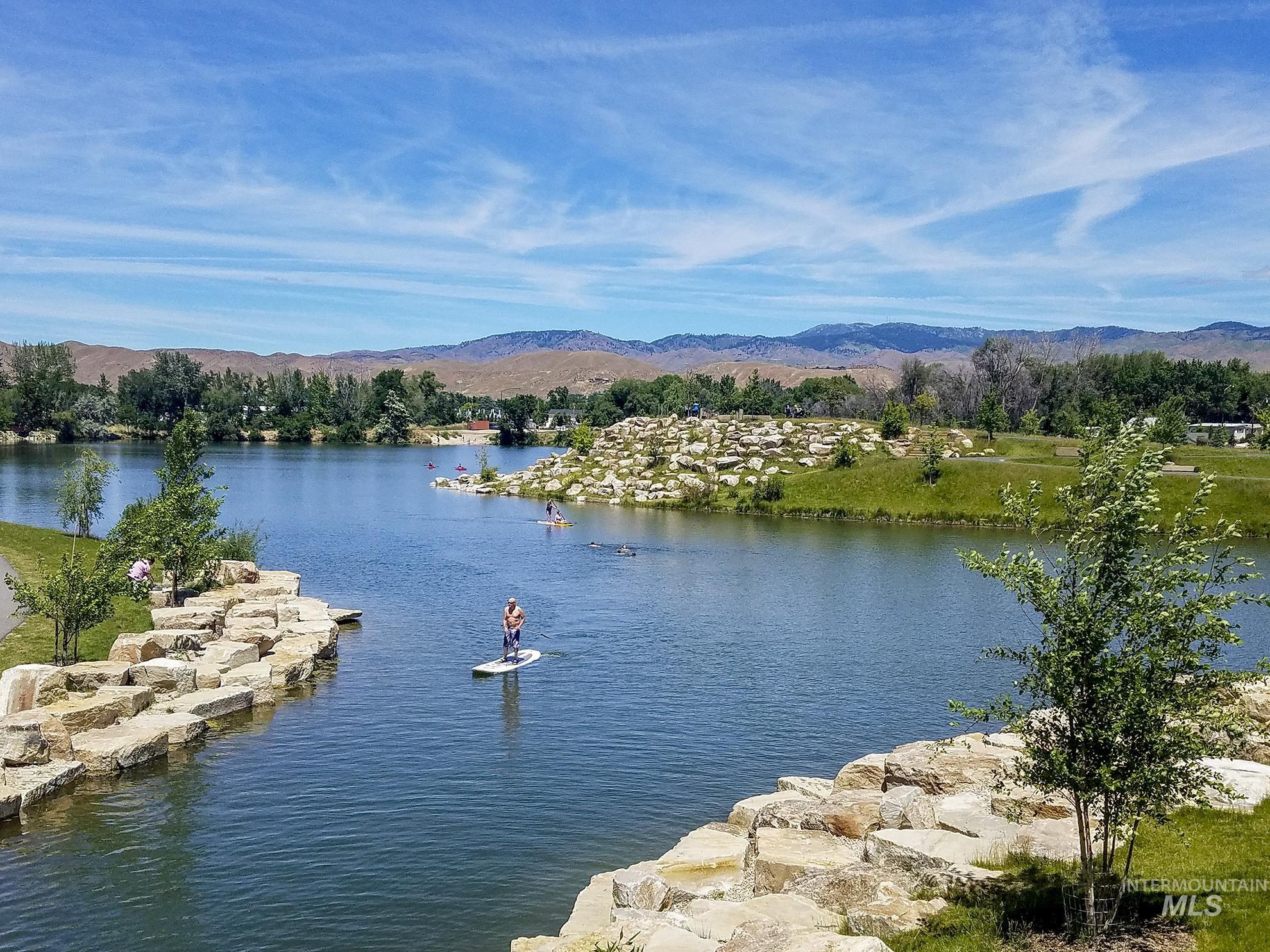 Water view with mountains