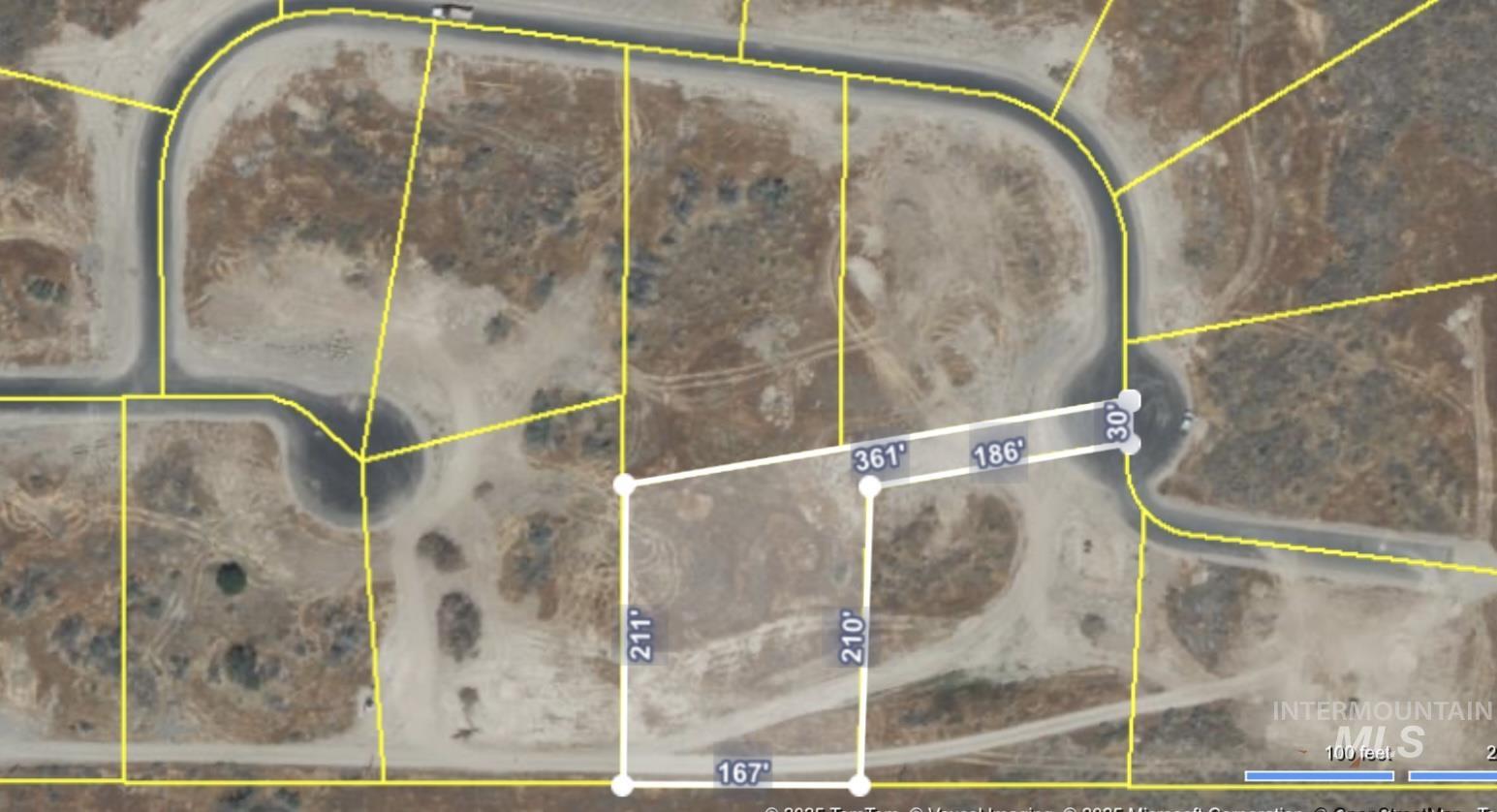 Map / location with property boundaries highlighted