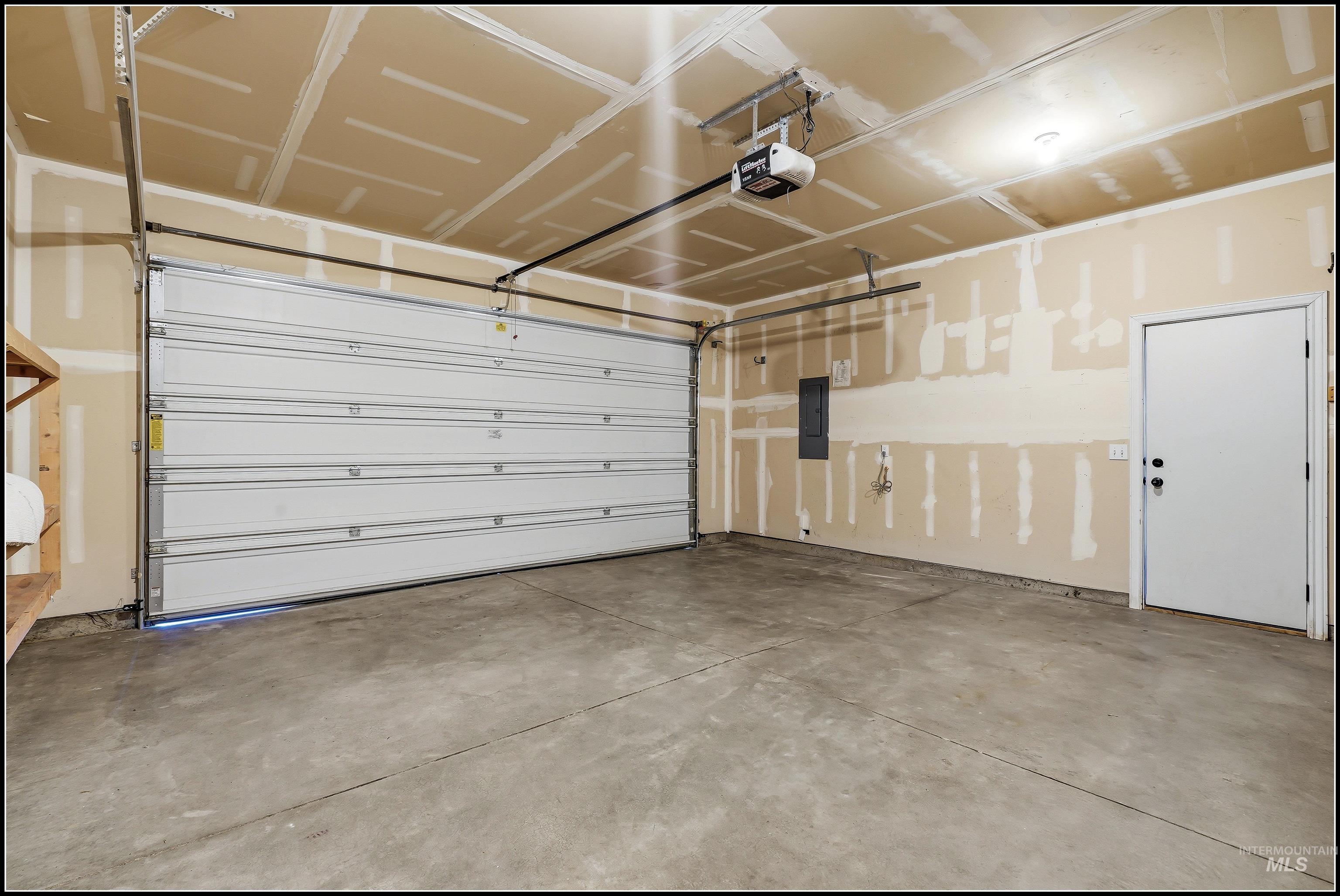 8' Garage Door & Plenty of built-in Storage
