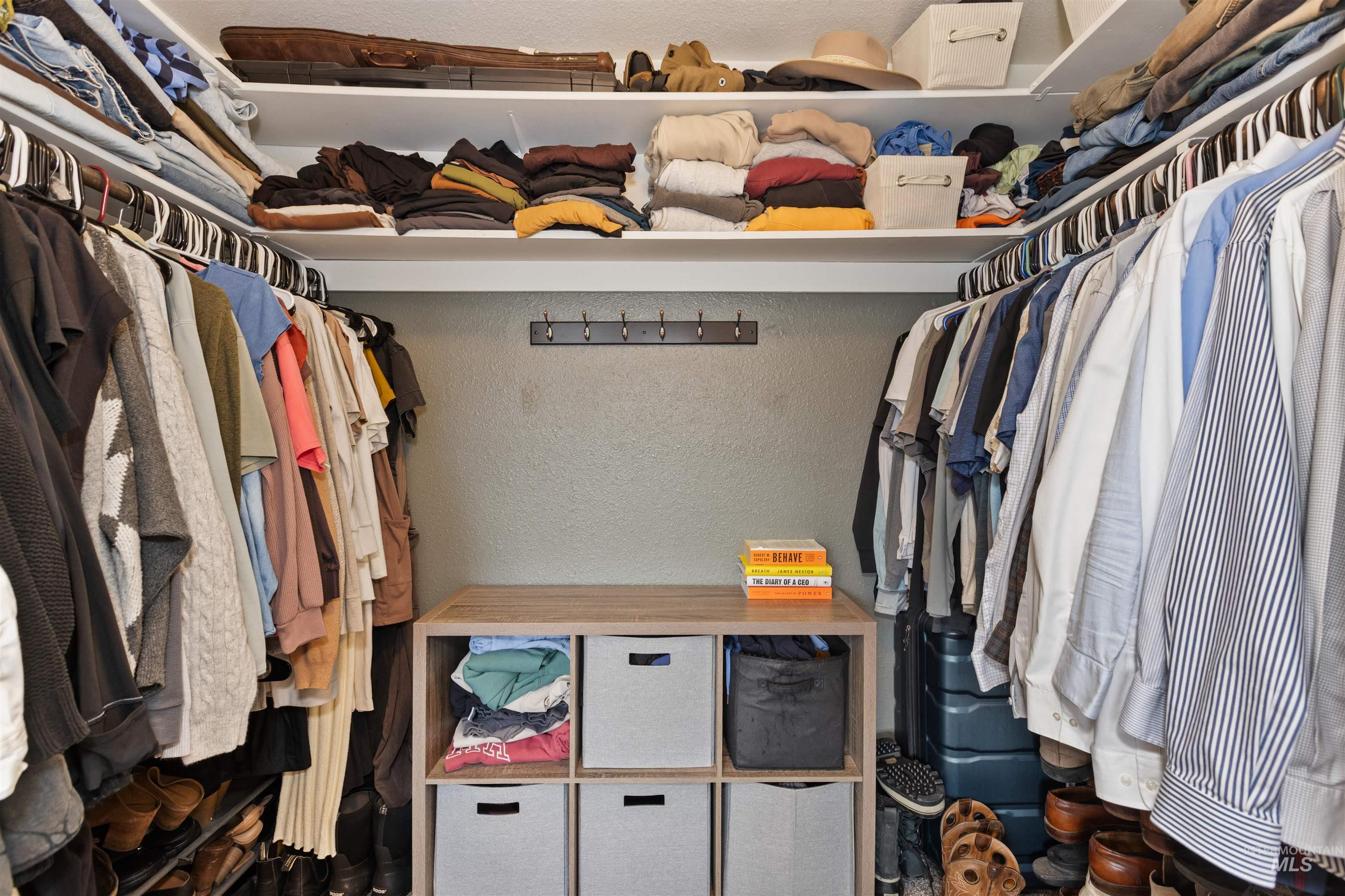View of spacious closet