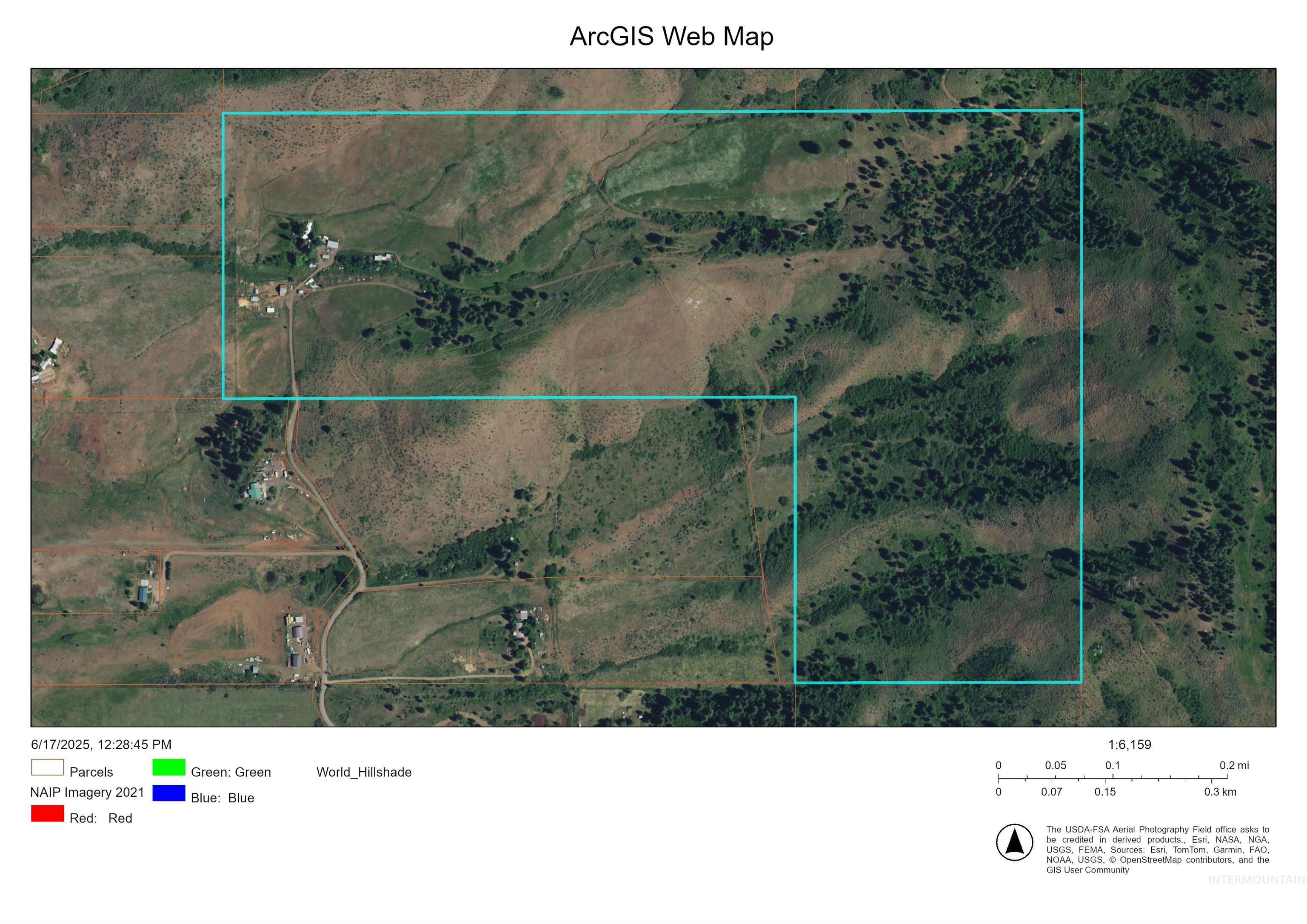 Map / location with property boundaries highlighted