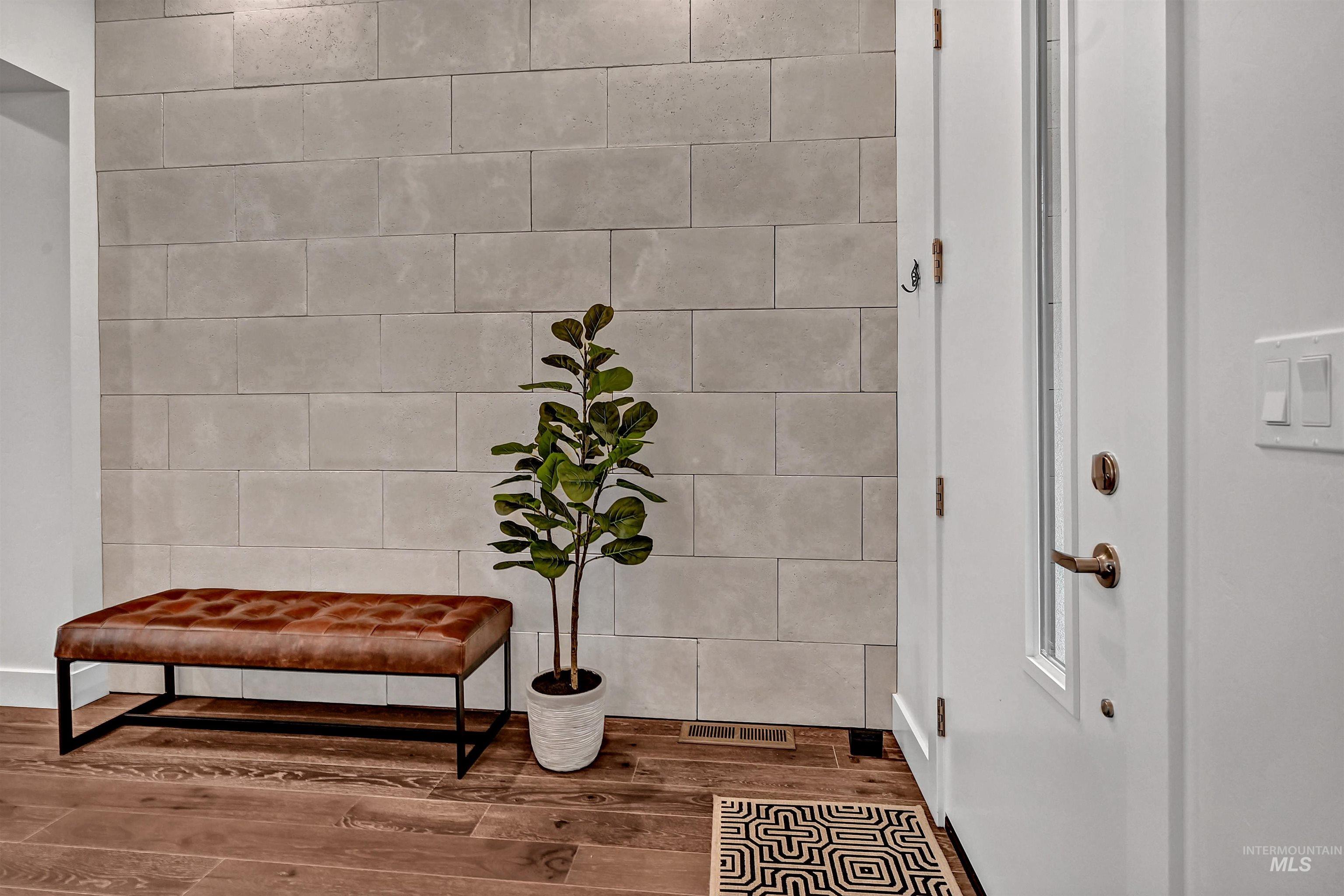 Detailed view of wood finished floors