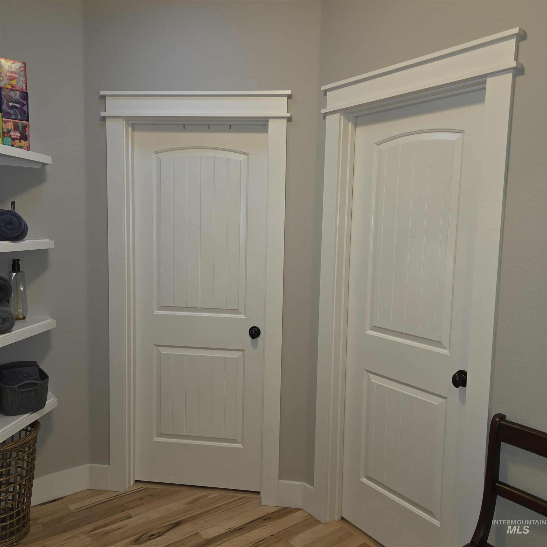 Guest Bedroom & Bathroom Doors, Built-in shelving