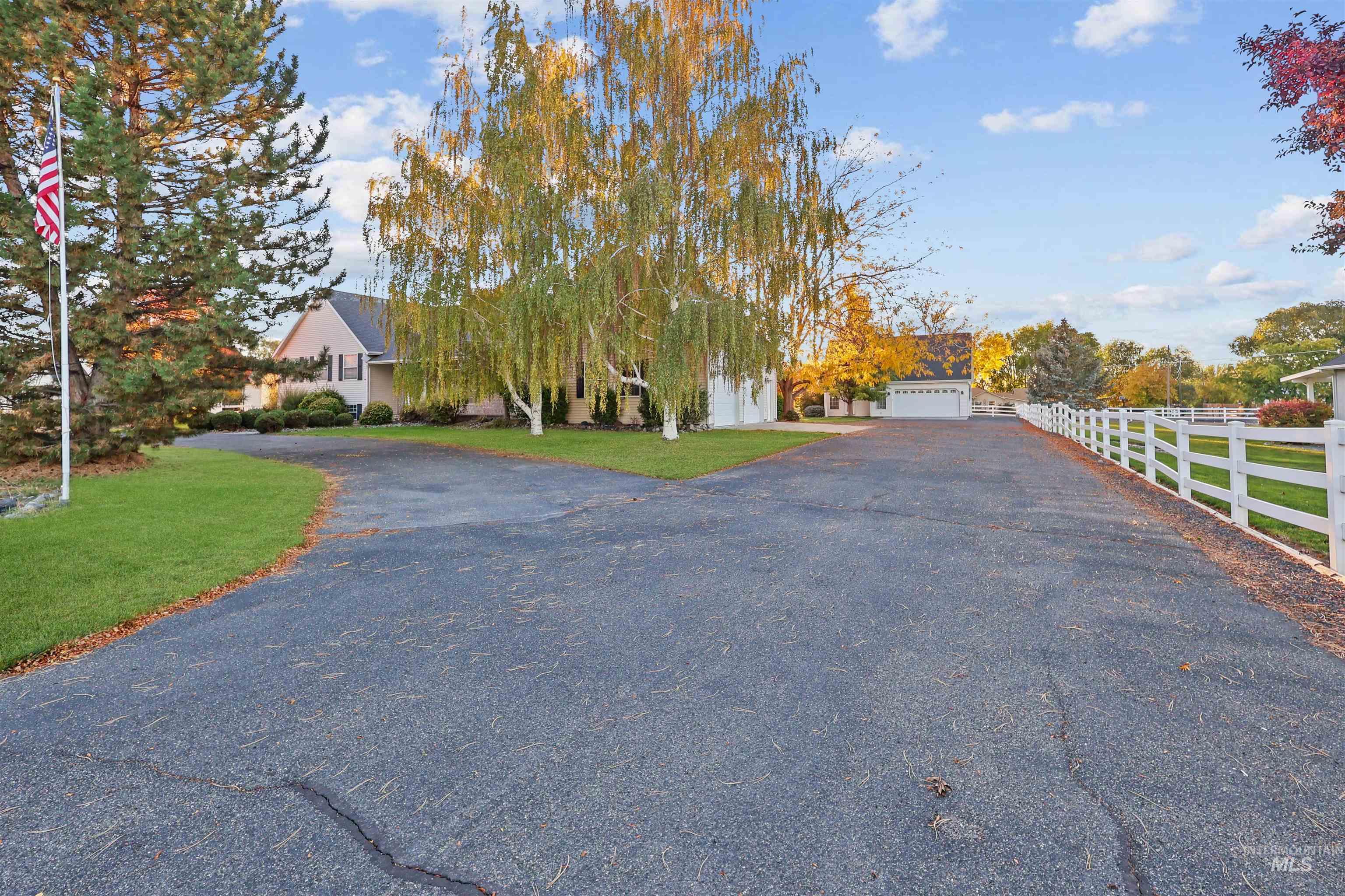 View of asphalt driveway