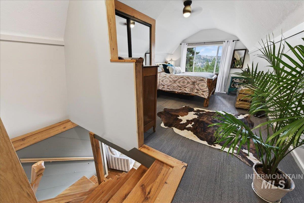 Bedroom with wood finished floors