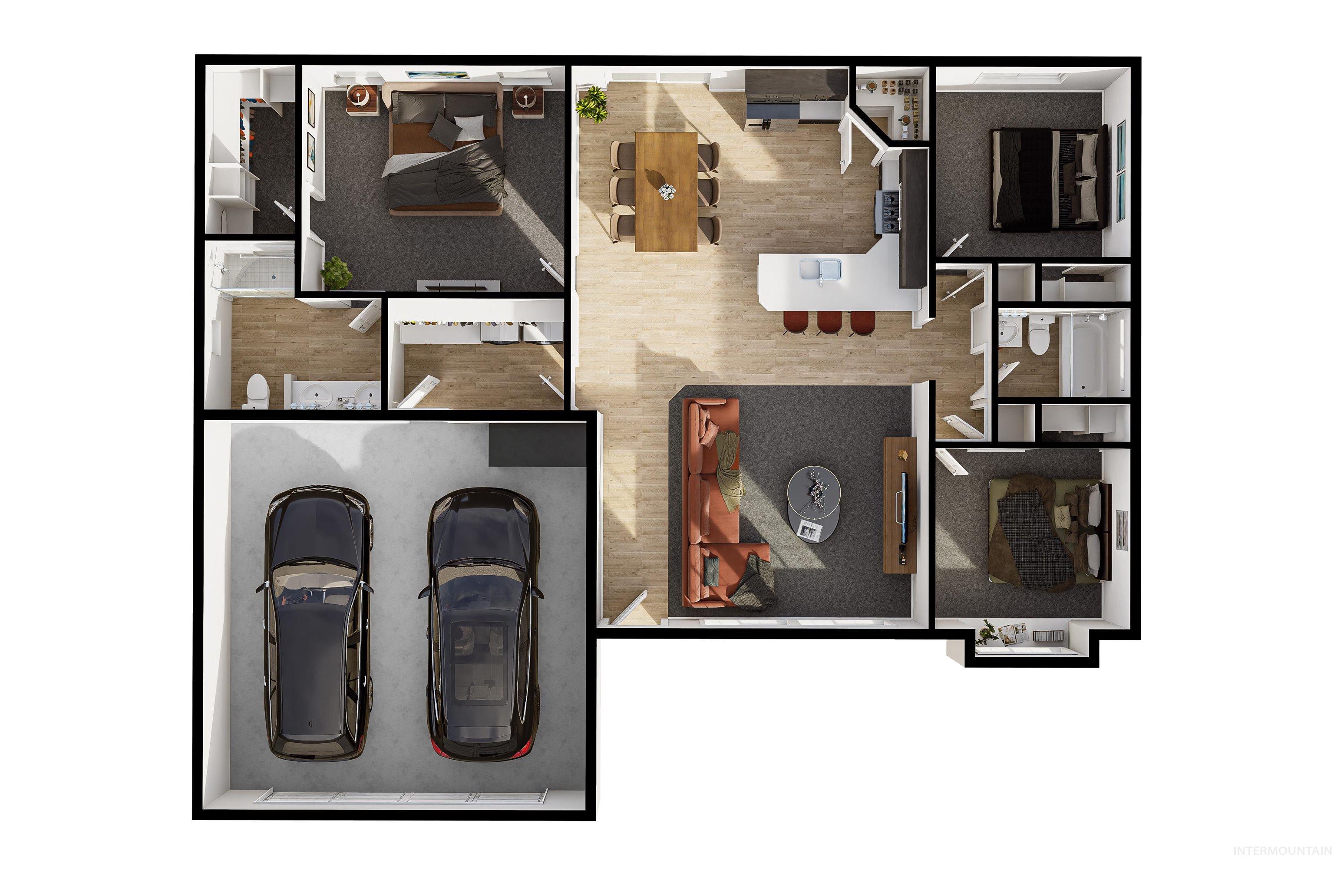 View of room layout
