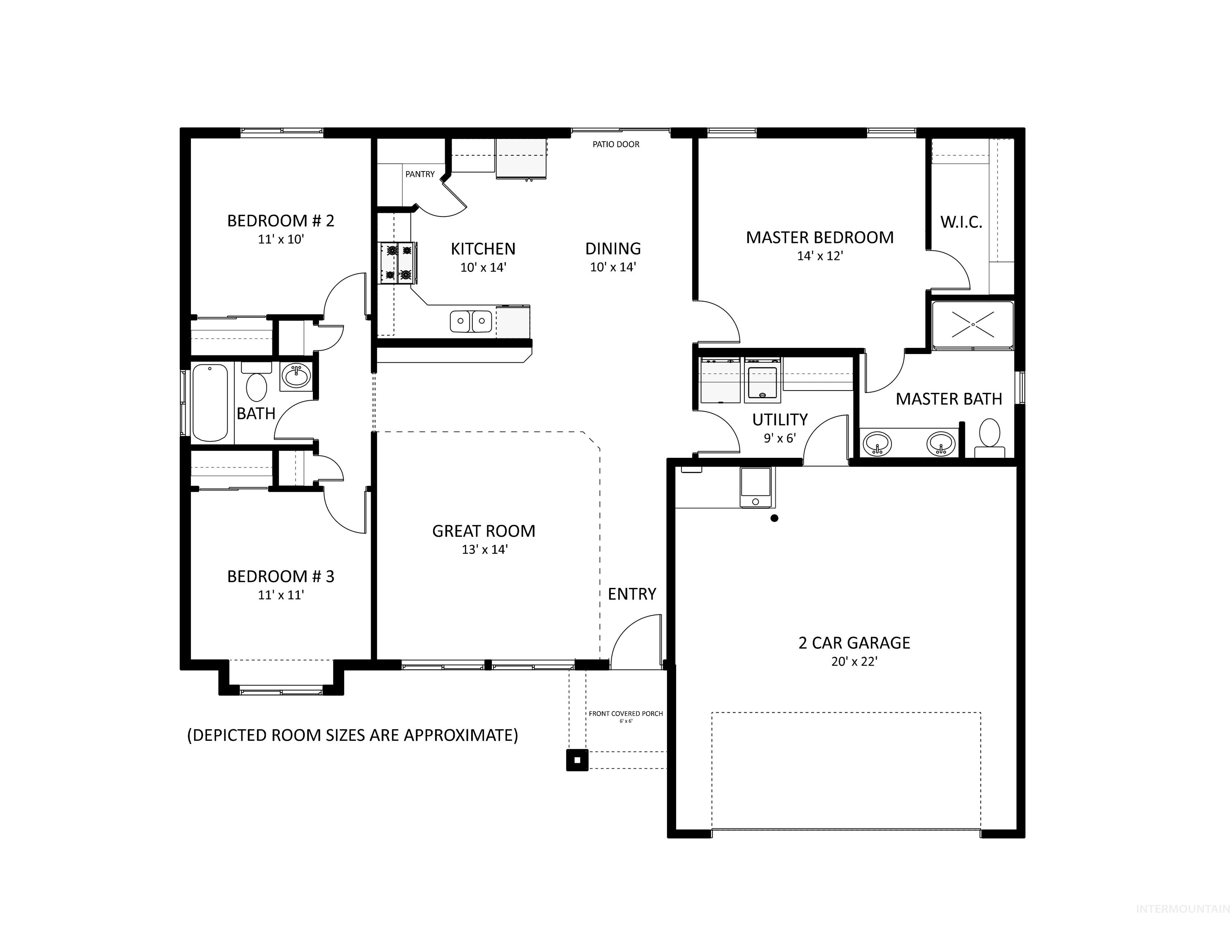 View of floor plan / room layout