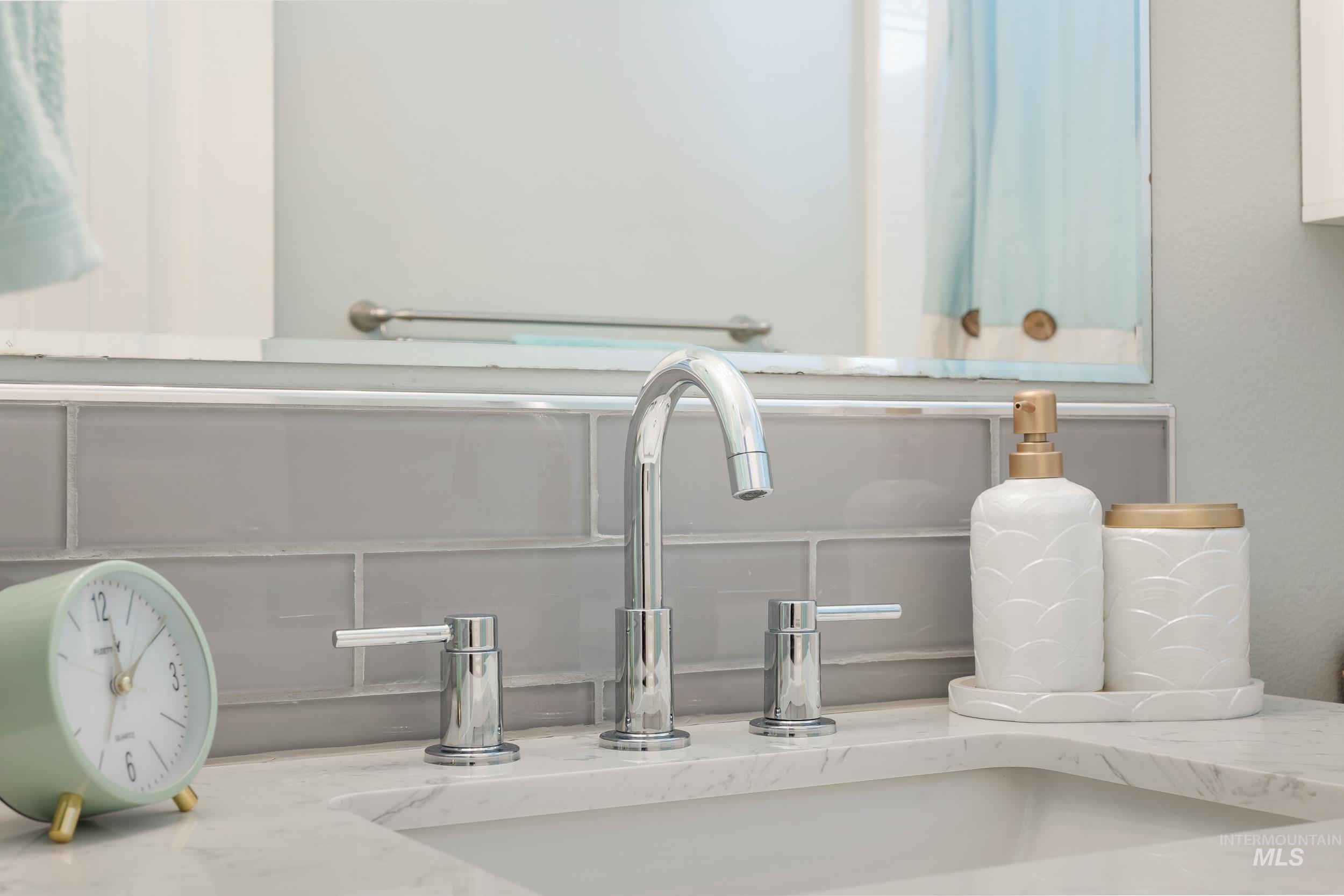 Bathroom view of a sink