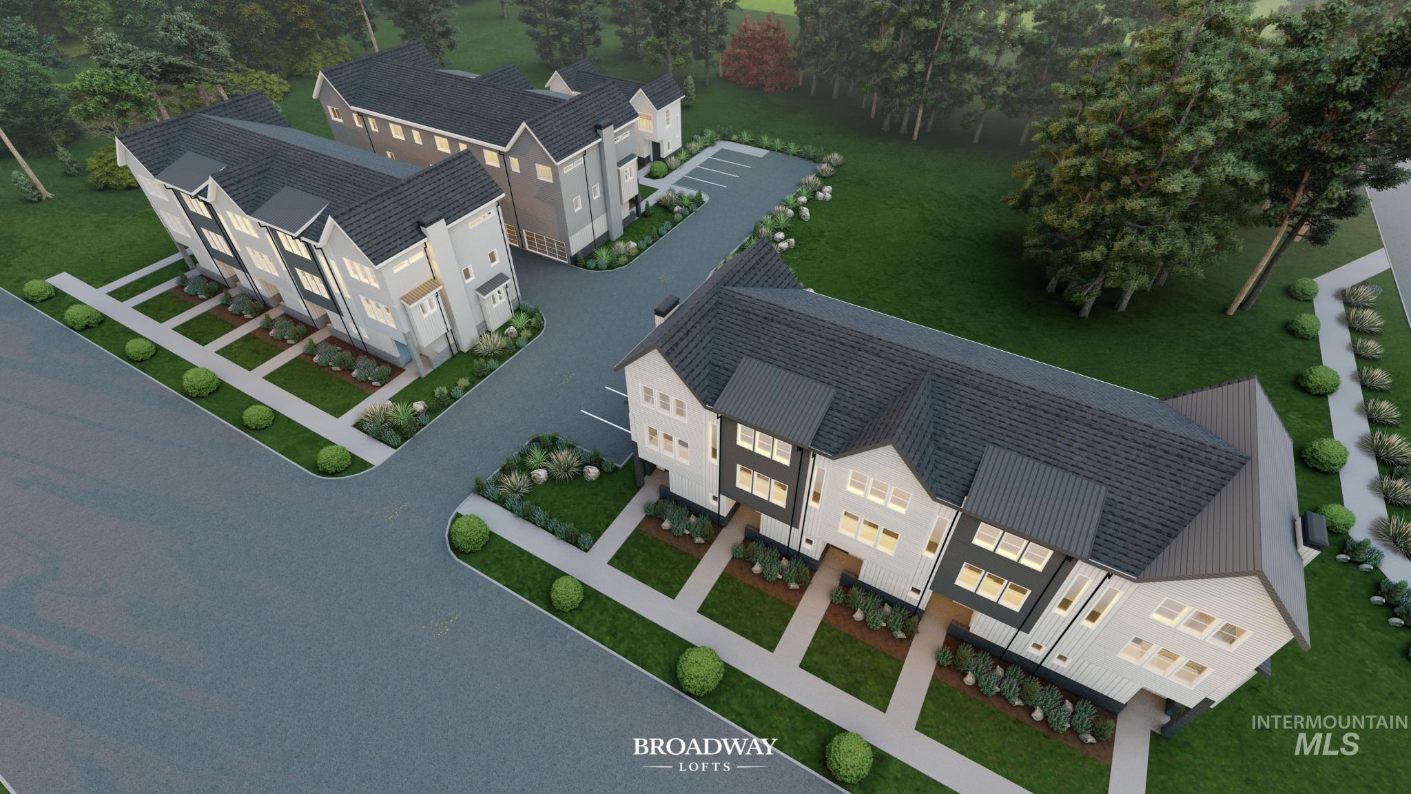 Aerial view of property and surrounding area