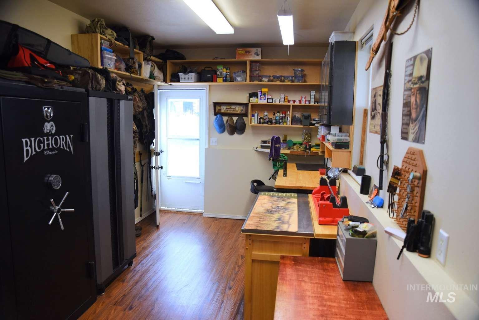 Kitchen with wood finished floors