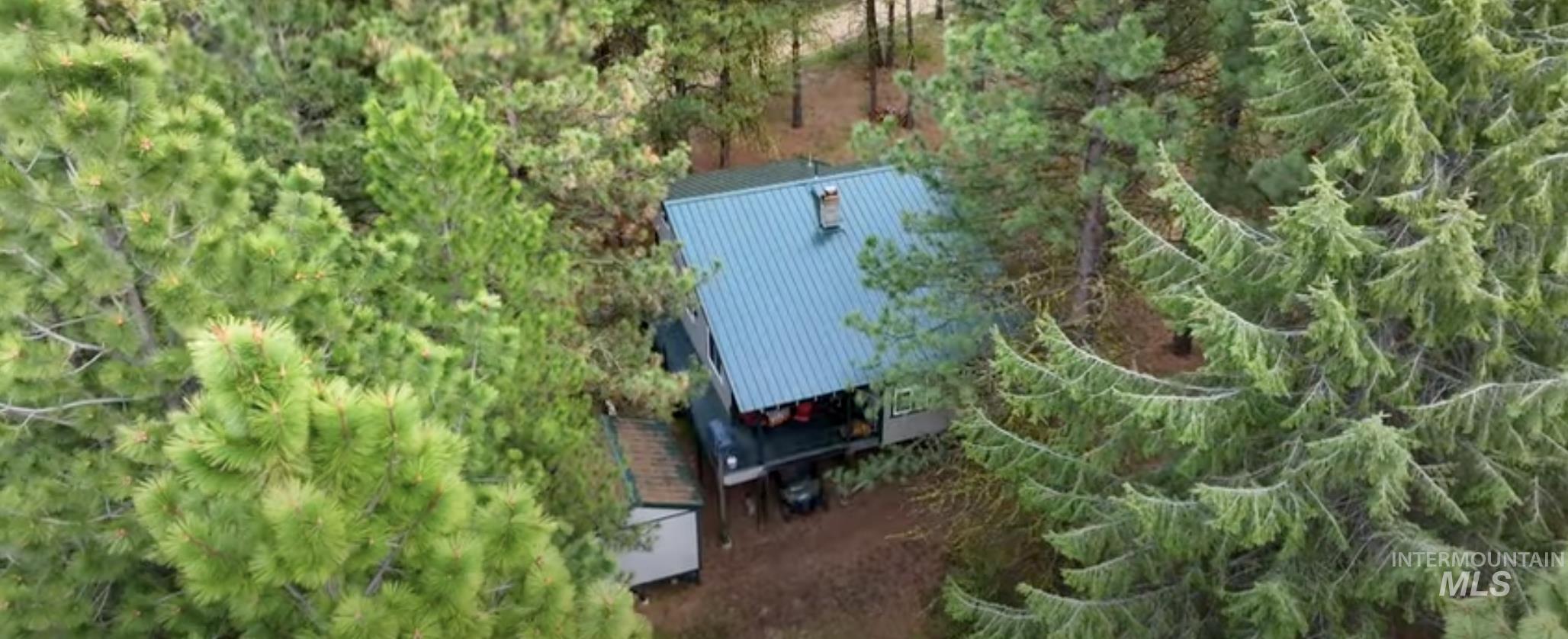 View from above of property