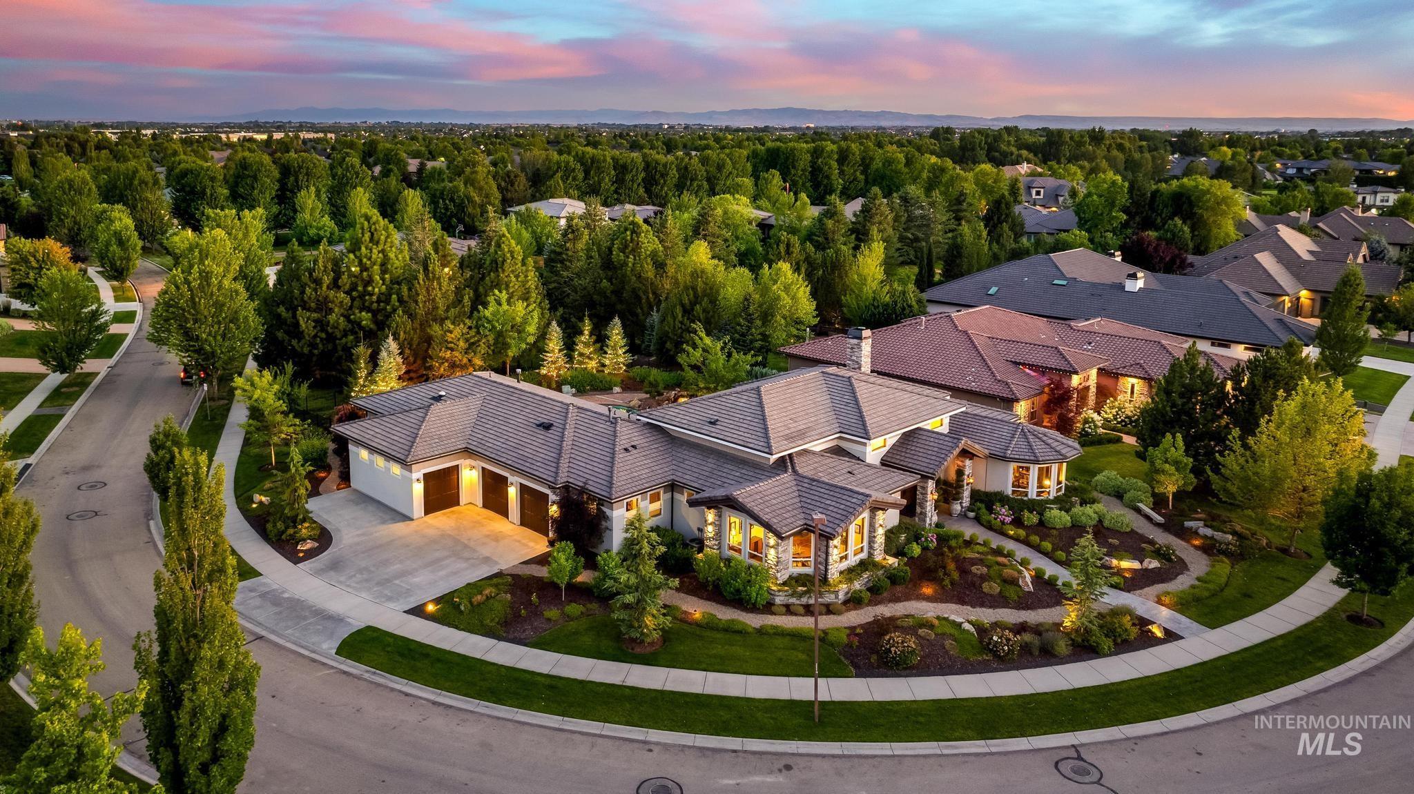 View from above of property