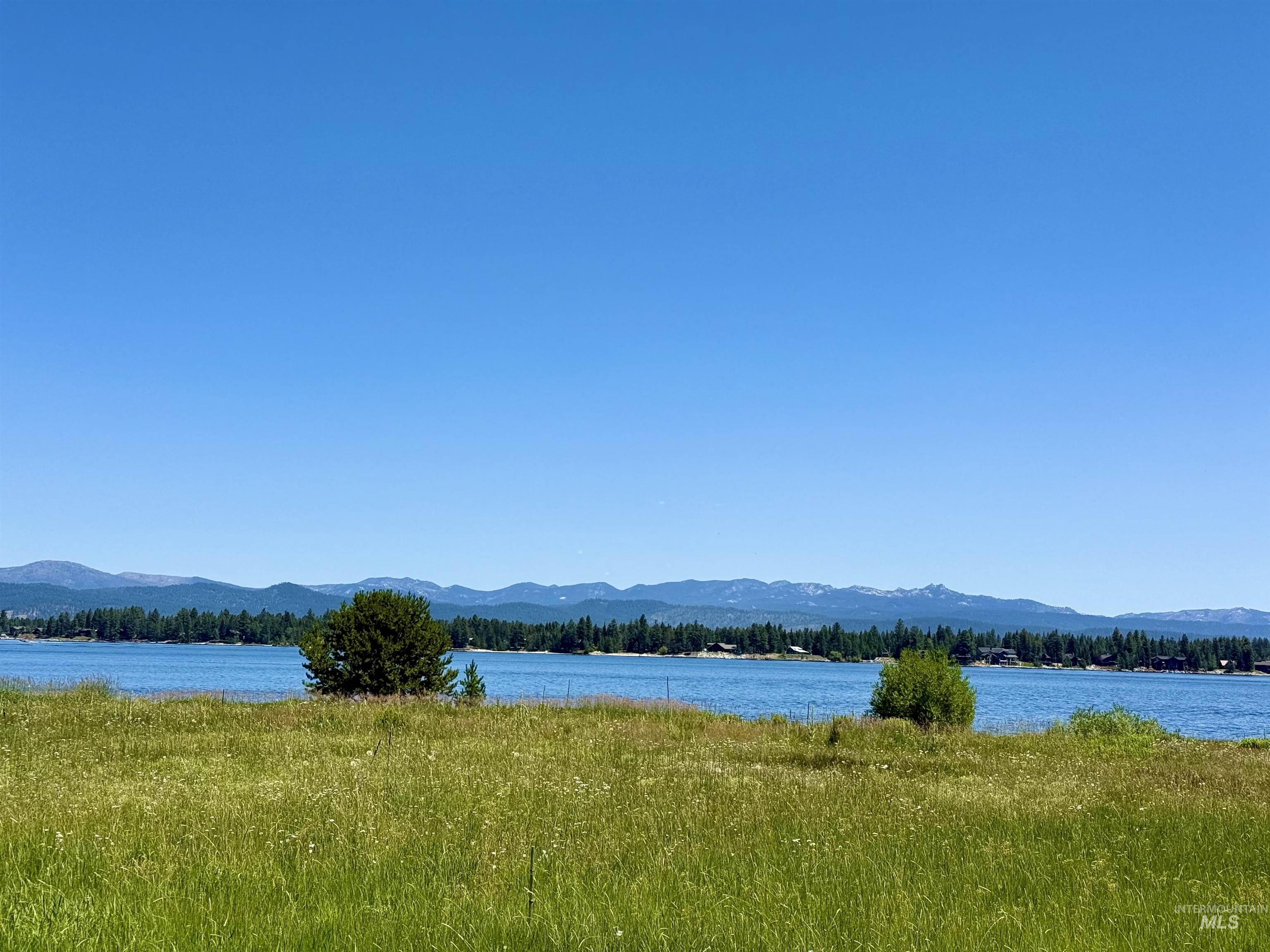 Water view with a mountainous background