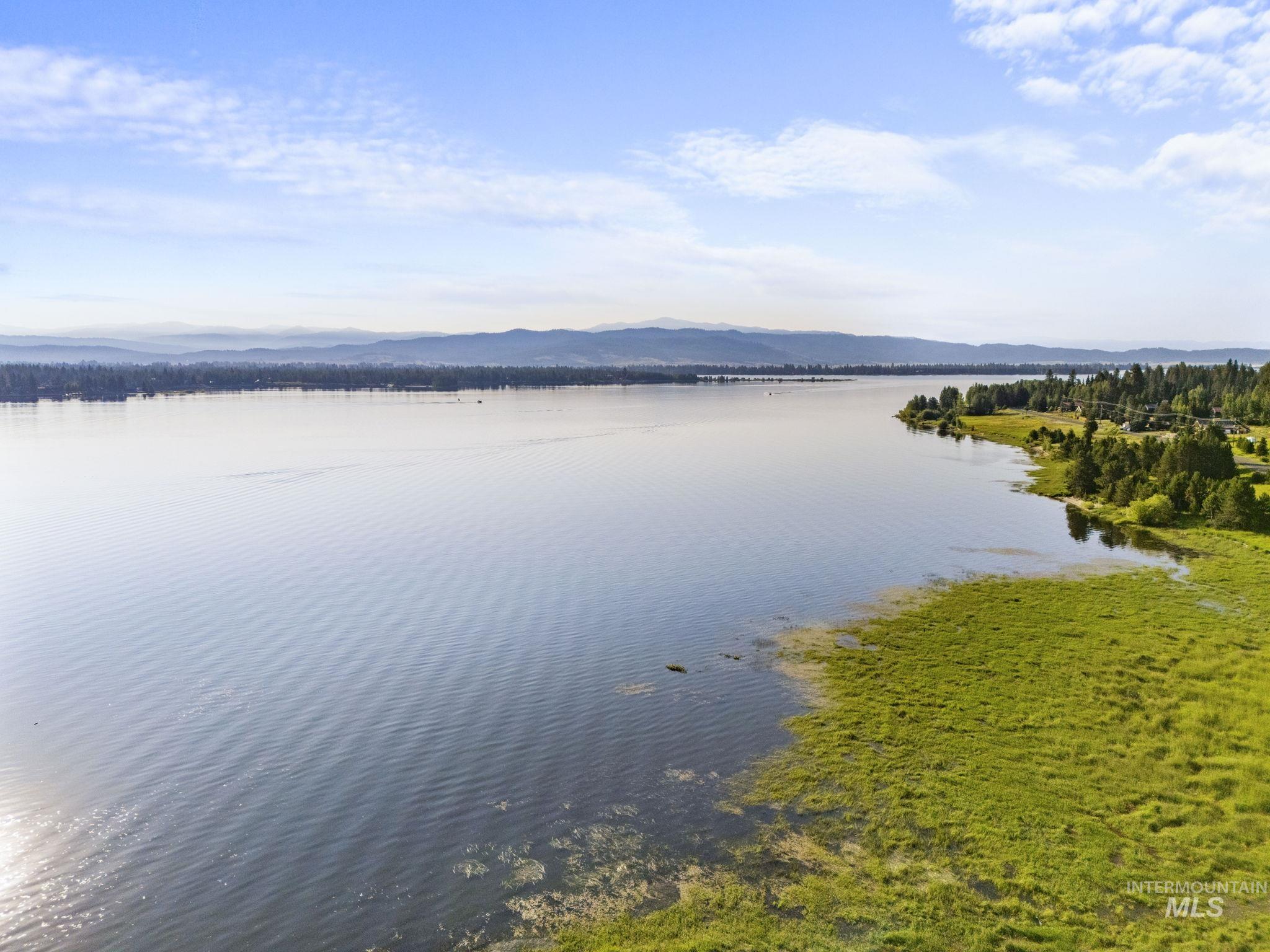 Water view with a mountain backdrop