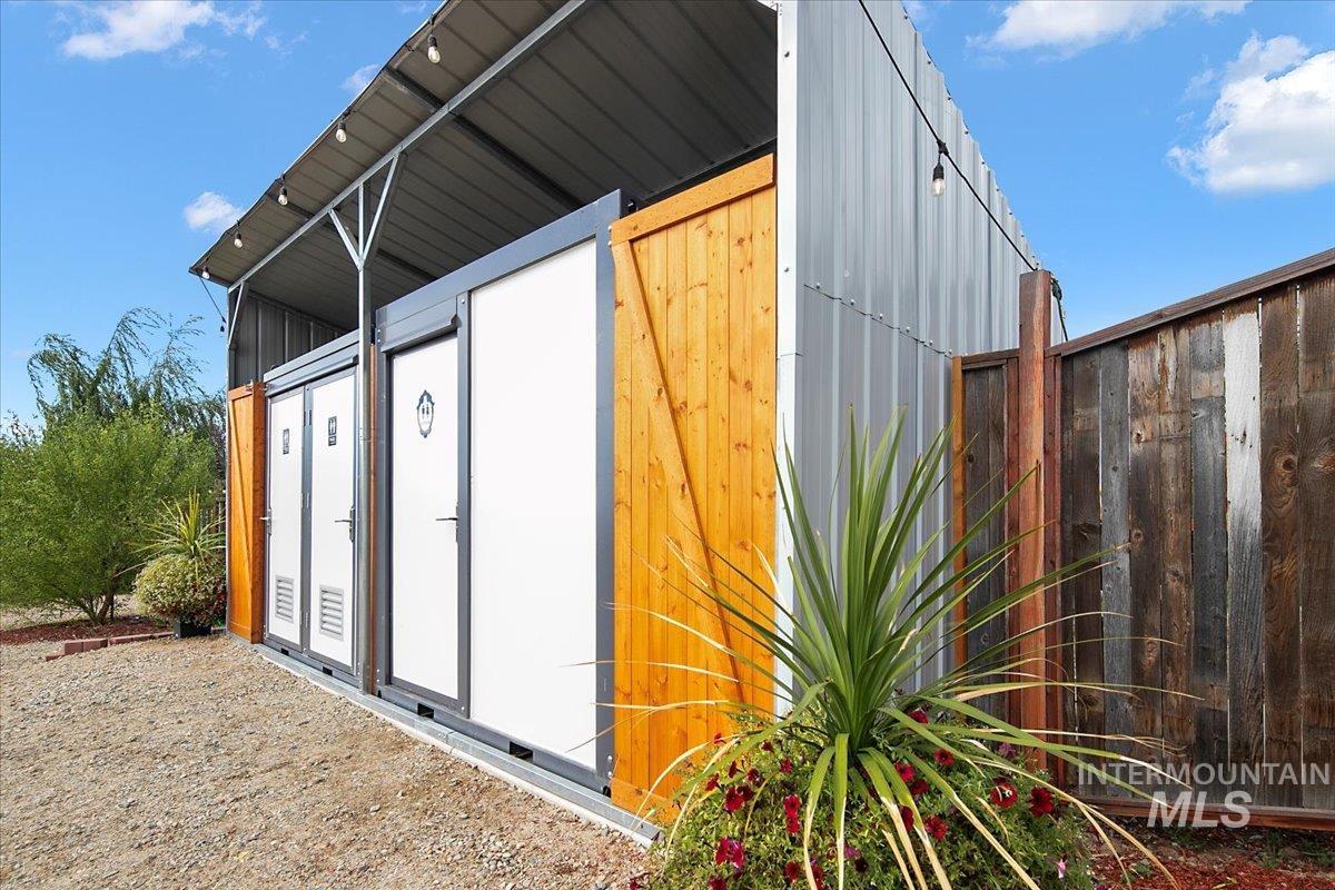 View of outdoor structure