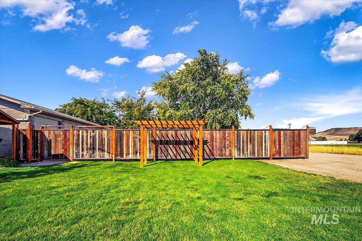 View of yard with a patio