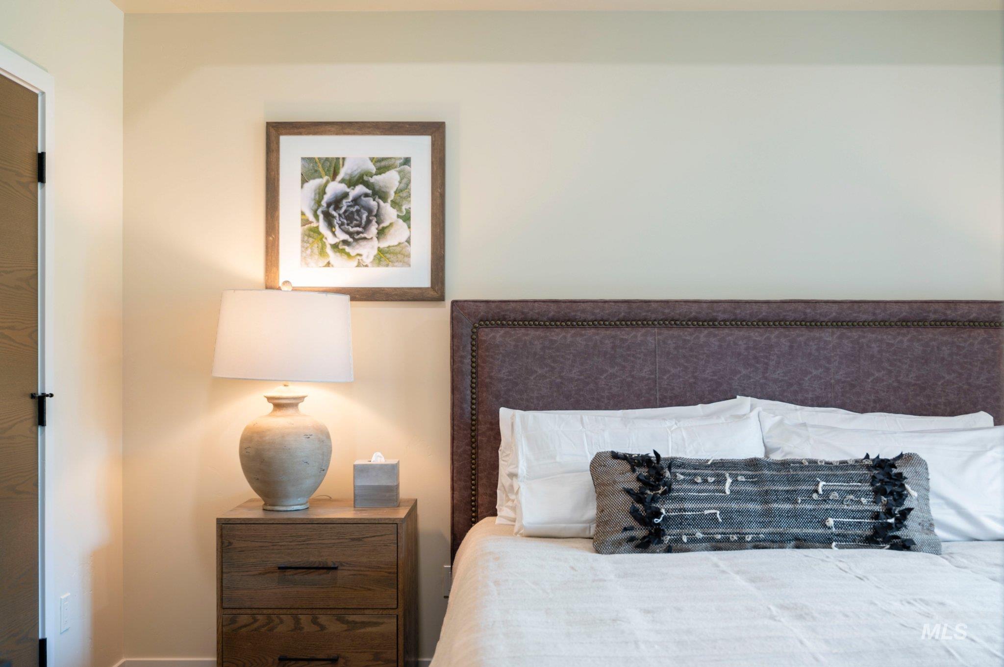 Bedroom with baseboards