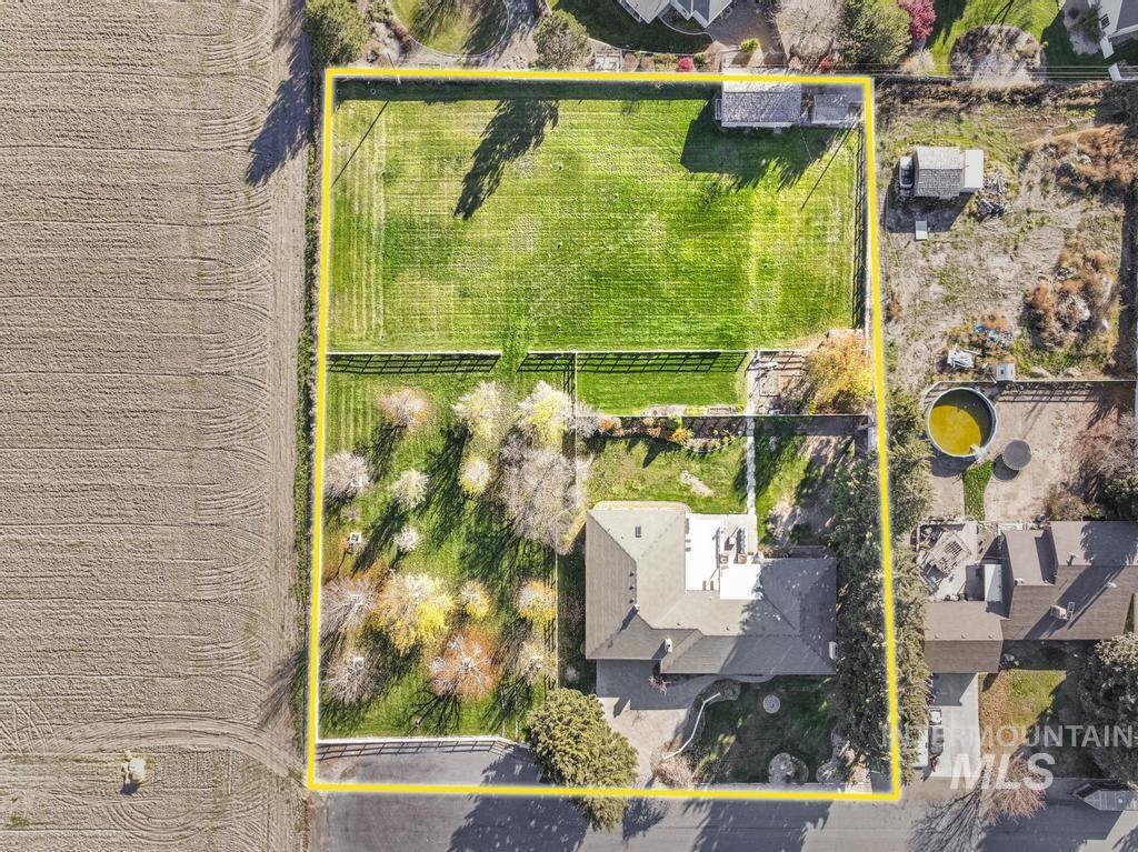 View of rural area featuring property boundaries highlighted